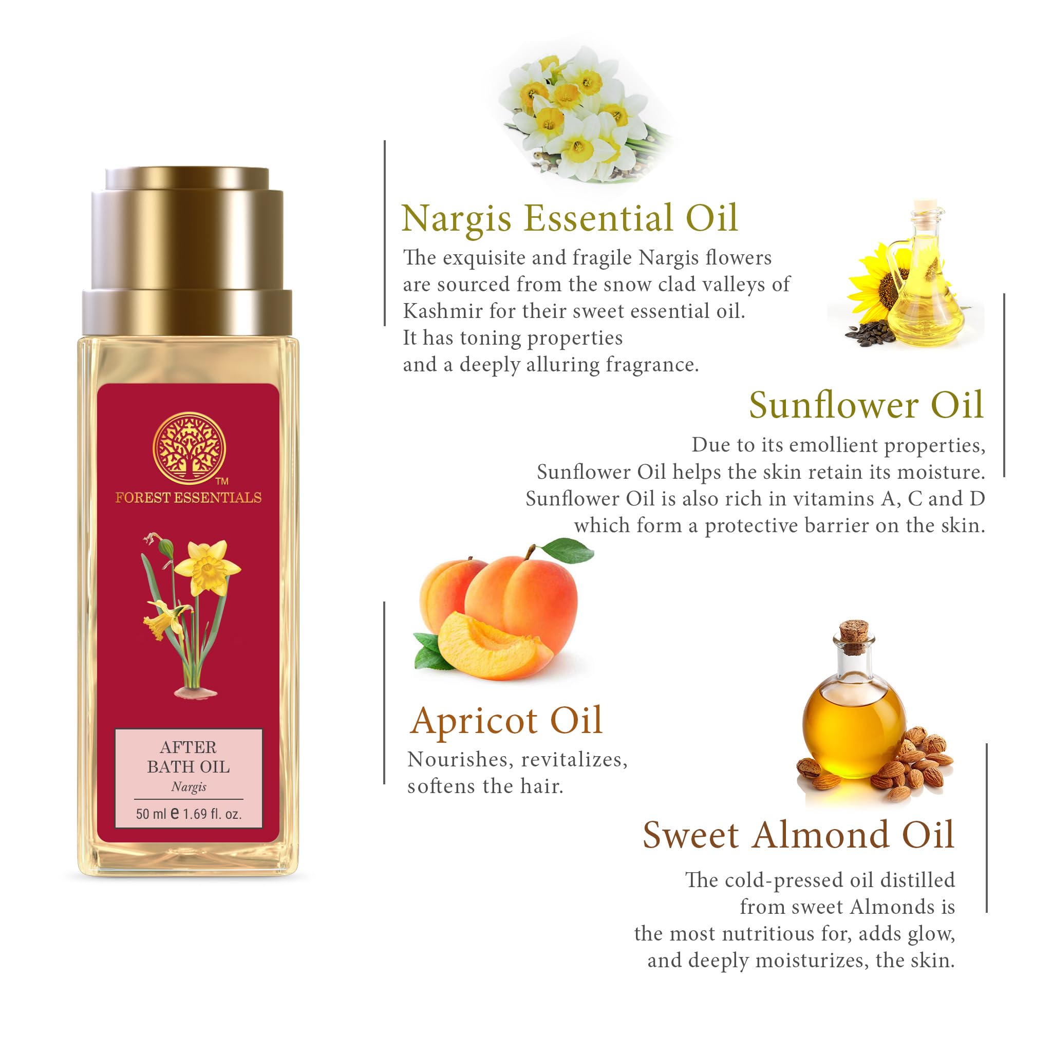Forest Essentials After Bath Oil Nargis – view 4