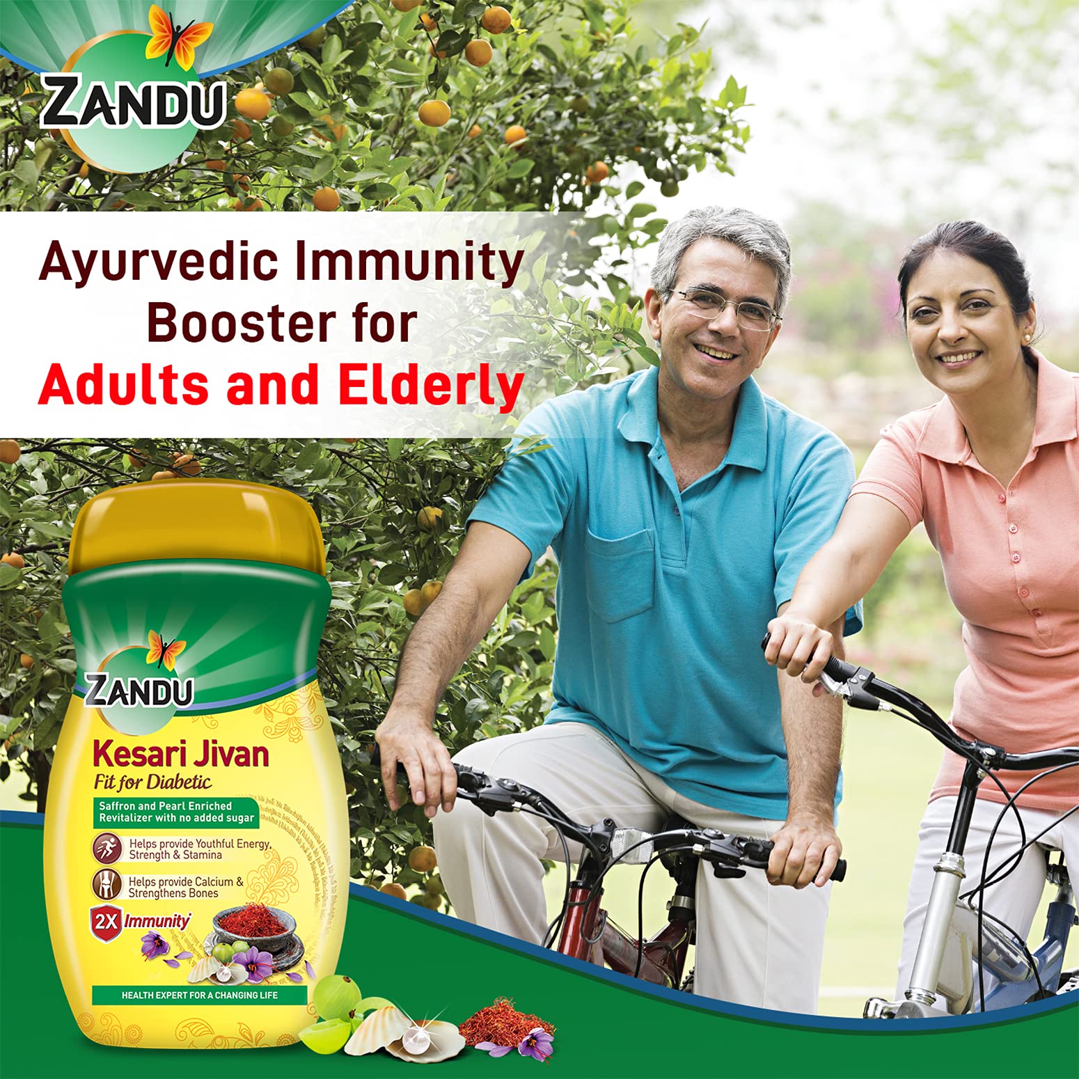 Zandu Kesari Jivan Sugar free Chyawanprash - 900g with Anti Age Action Formula – view 3
