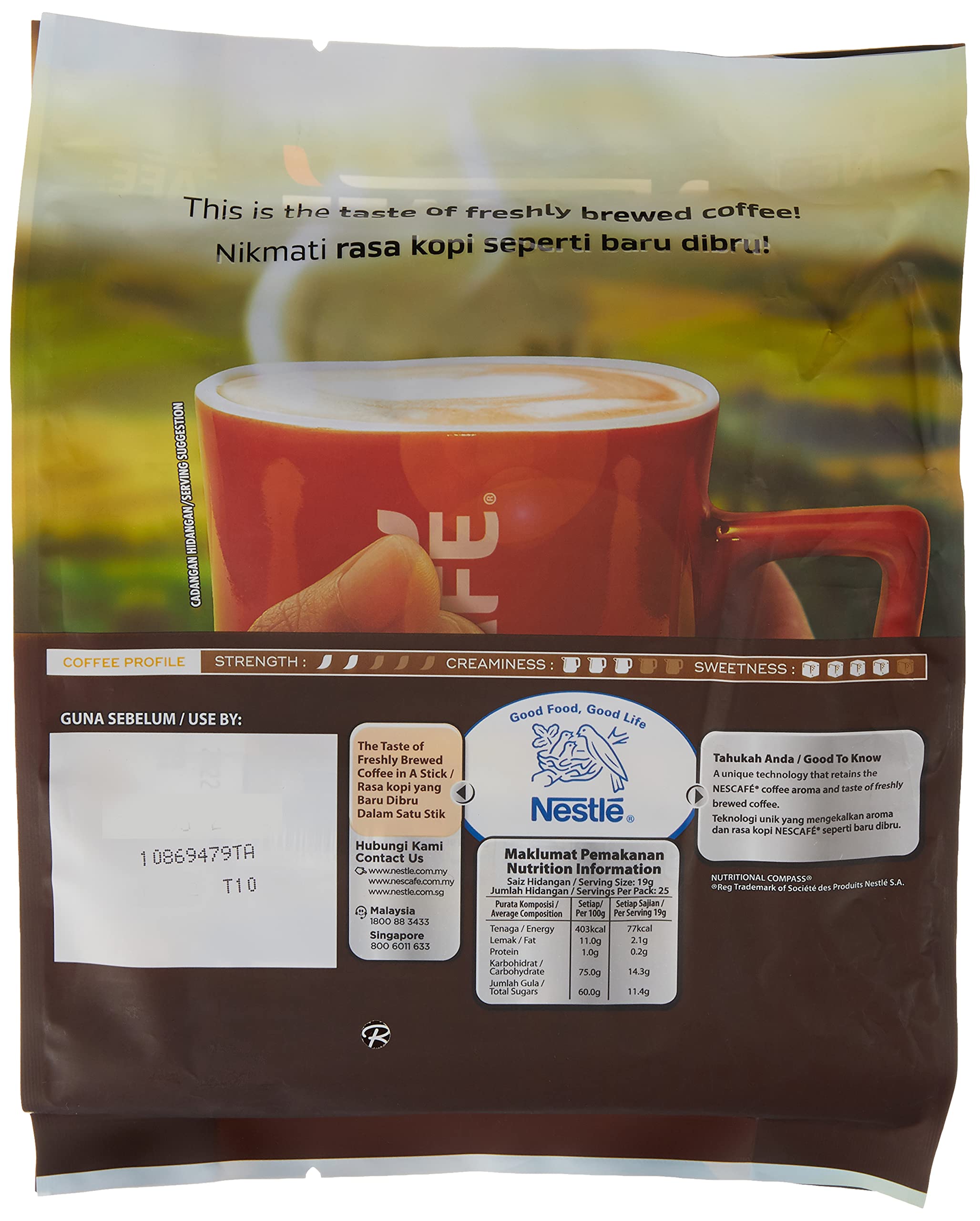 Nescafé Blend Brew, 3-in-1, Mild, Coffee, 475 g Packet – view 2