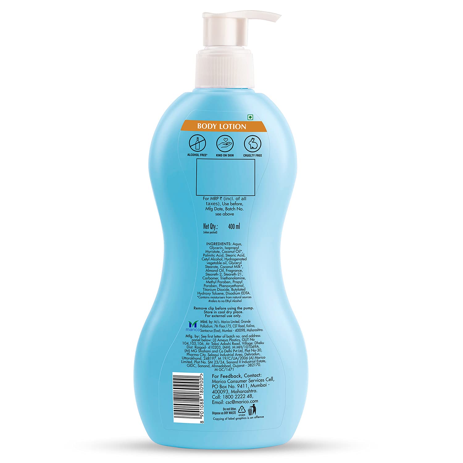 Parachute Advansed Natural Moisture Body Lotion,With Almond,Nourished & Hydrated Skin,400 ml – view 7