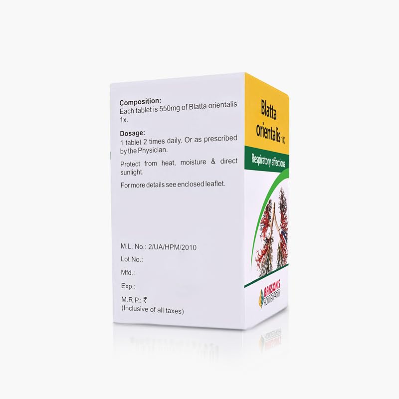 Dr. Bakshi's BAKSON'S HOMOEOPATHY BLATTA ORIENTALIS -1X-50TAB (Pack of 2) – view 3