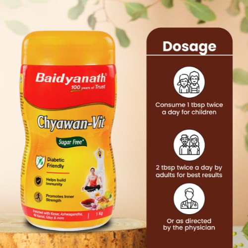 Baidyanath Sugarfree Chyawa-Vit 1kg- Specially Formulated Chyawanprash With No Added Sugar- With Benefits Of Amla, Ashwagandha And Almonds – view 6