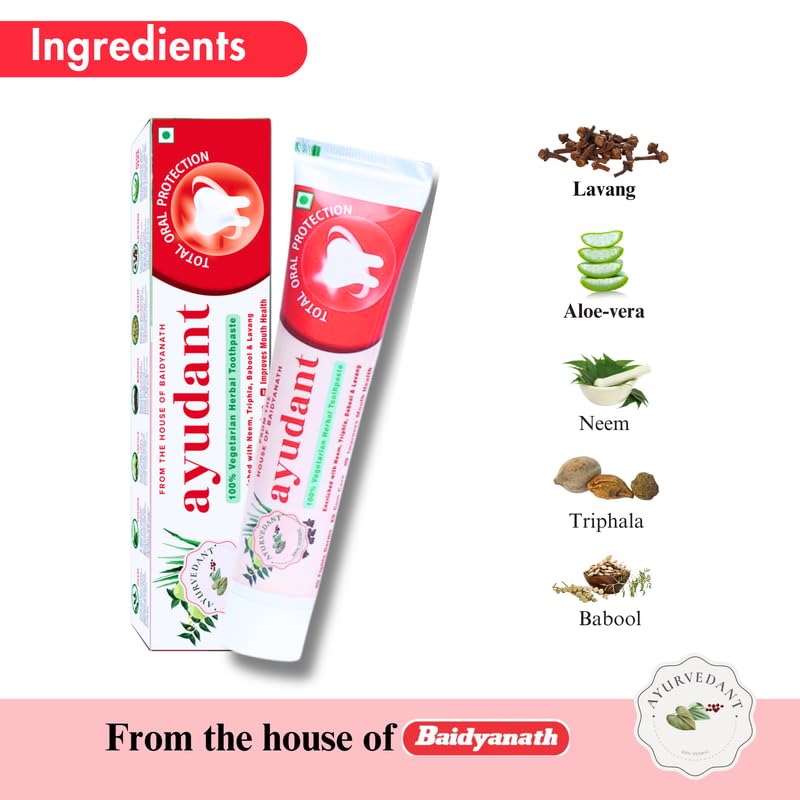 Baidyanath Ayurvedant Ayudant Oral Care Toothpaste 100G – view 4