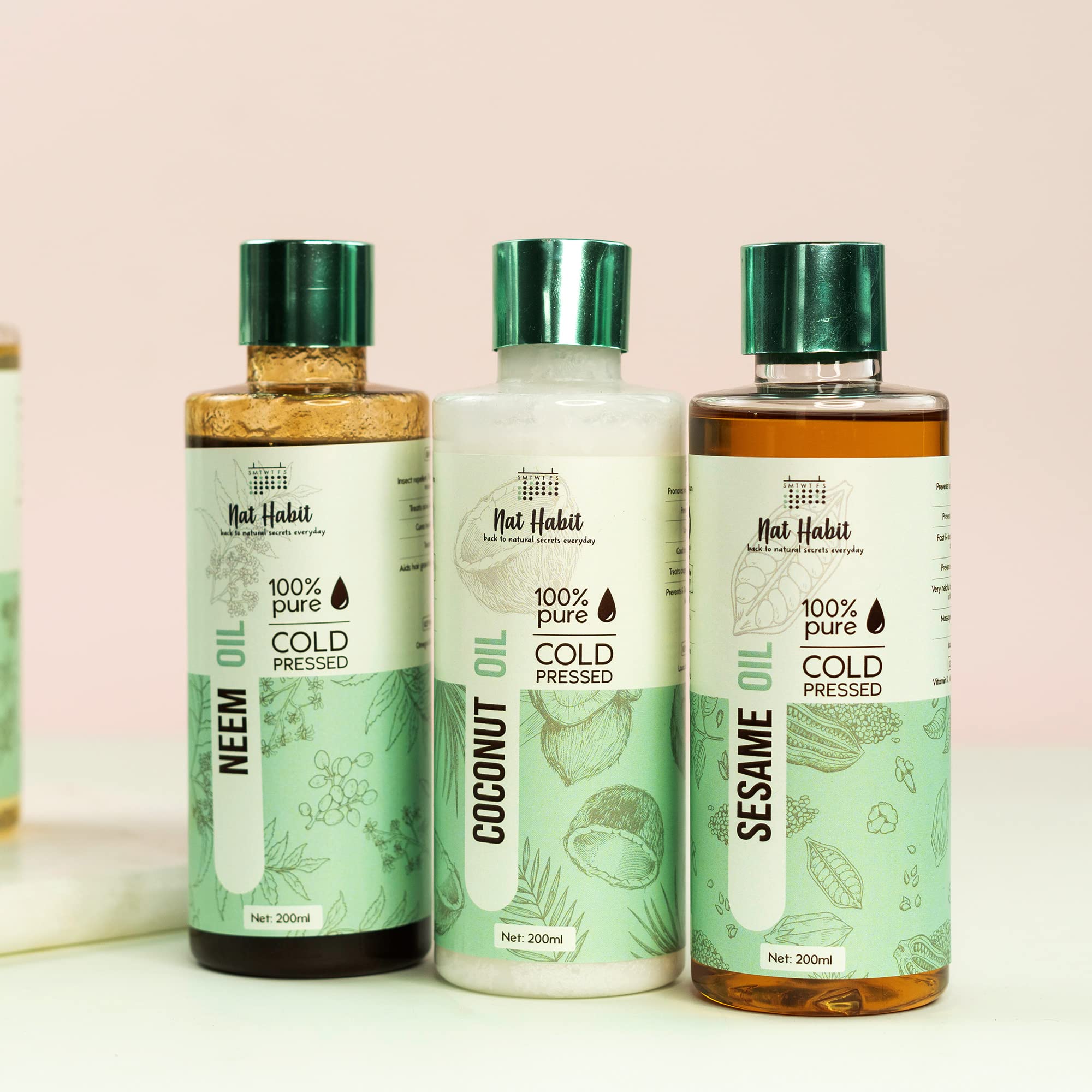 Nat Habit Cold Pressed 100% Pure Virgin Coconut Oil for Skin & Hair, Of Raw Coconut from Tamil Nadu & Kerala – view 6