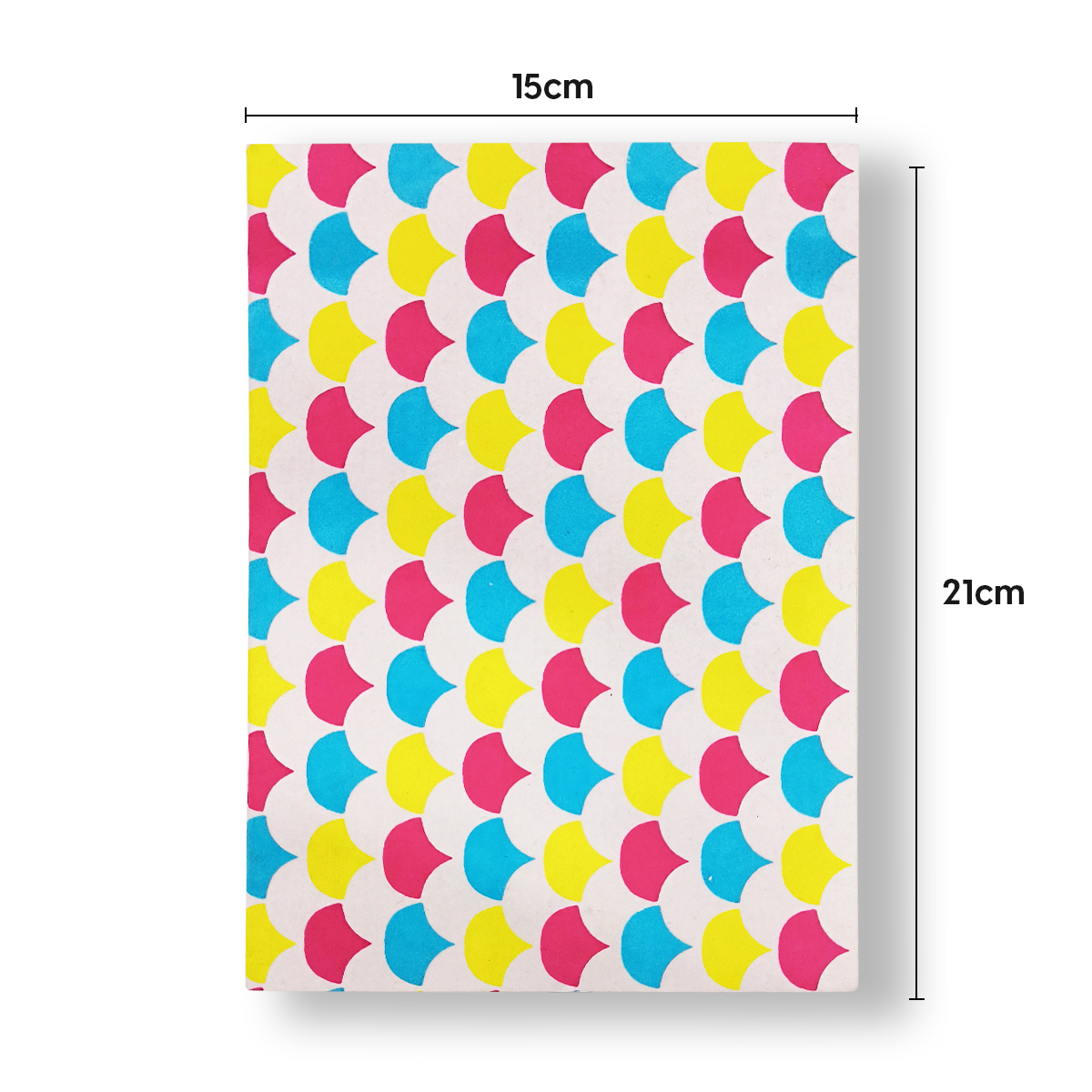 NeuOrigin Handmade Paper Notebook - White Elegance with Patterned Design, Tassels, Bookmark – view 5