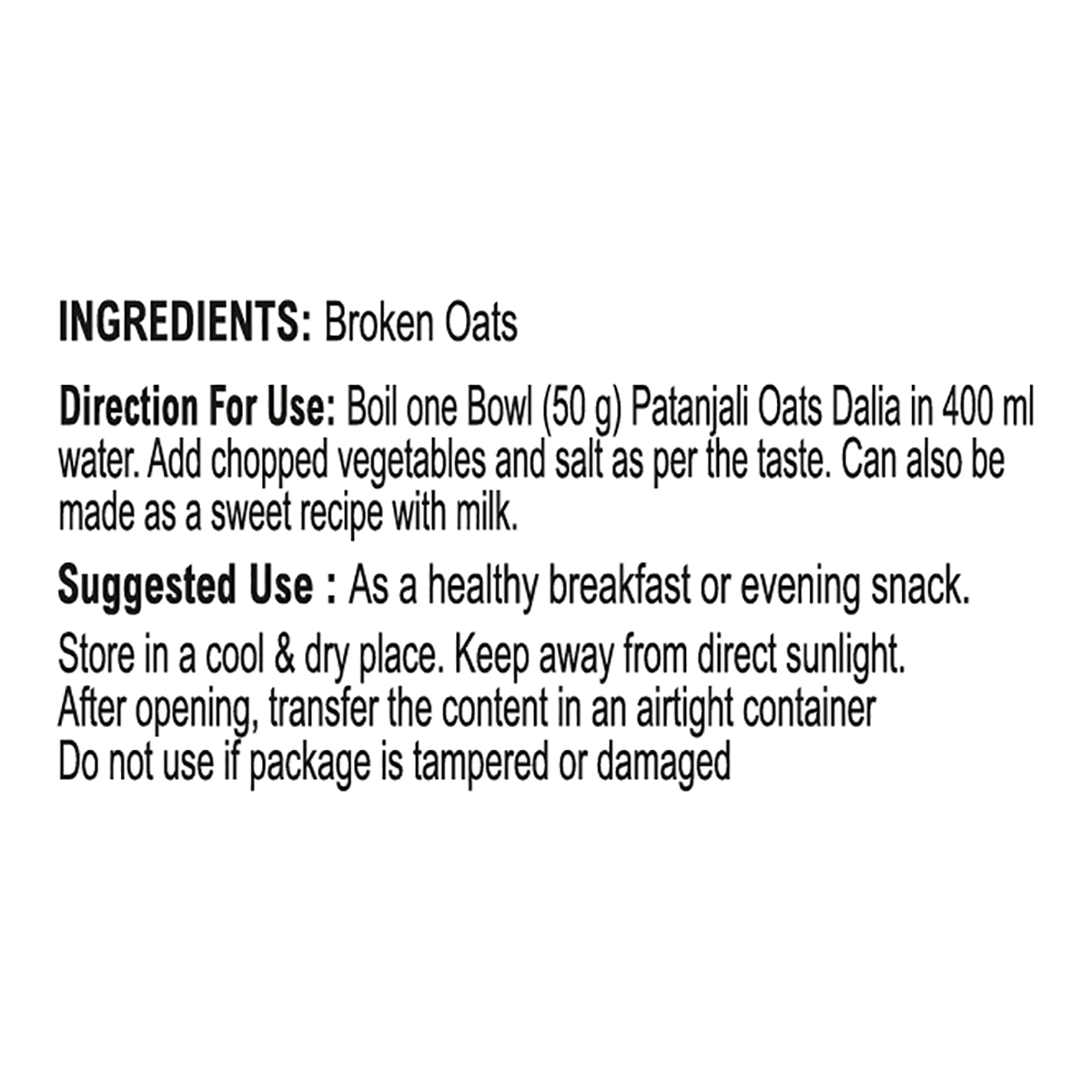 Patanjali Oats Dalia 200 g – view 4