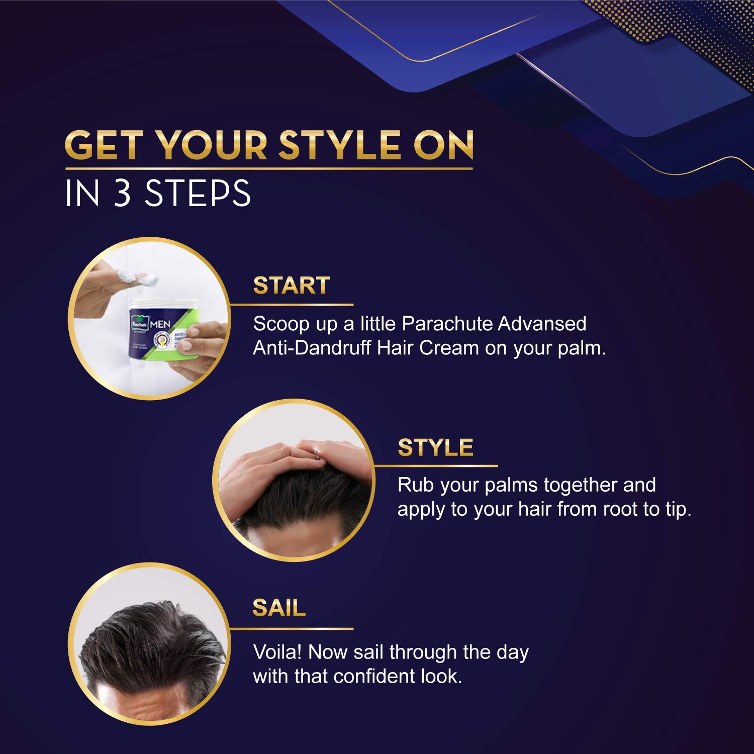 Parachute Advansed Hair Cream For Men, 100ml – view 5