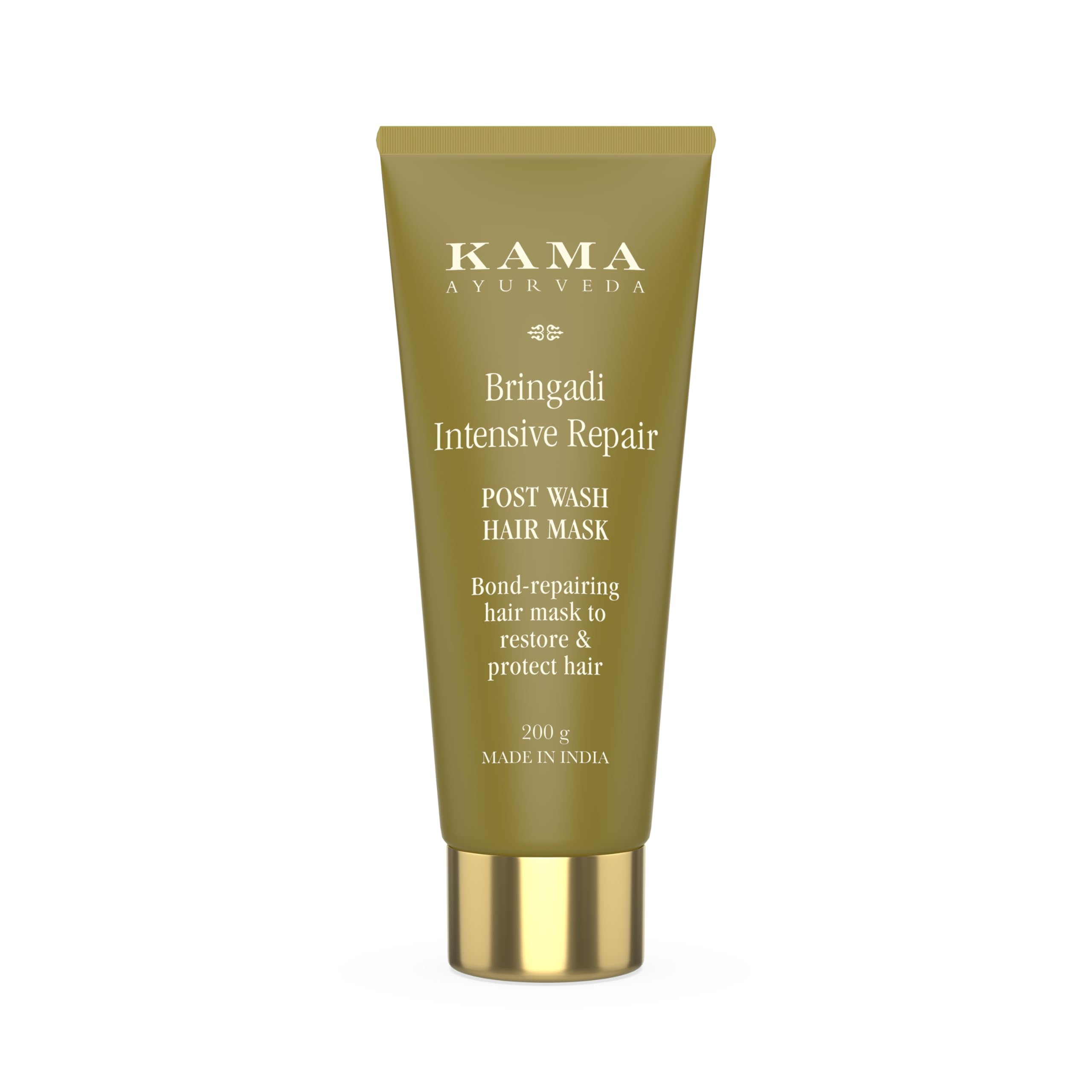 Front view of Kama Ayurveda Bringadi hair mask jar 200 g