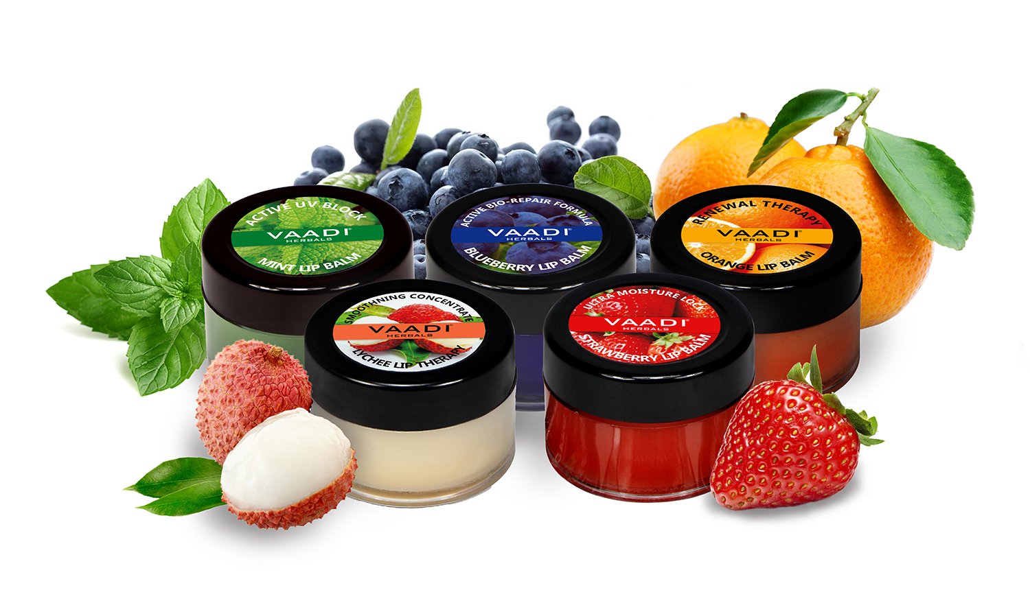 Vaadi Herbals Assorted Lip Balm, 10g (Pack Of 5) – view 2