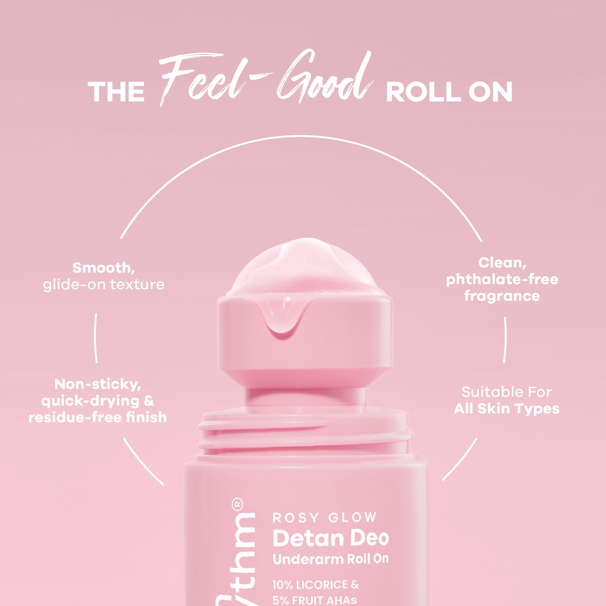 Earth Rhythm 5% AHA Detan Underarm Rollon Reduces Pigmentation Citrus Fresh No Aluminium - Detan Deo – view 7