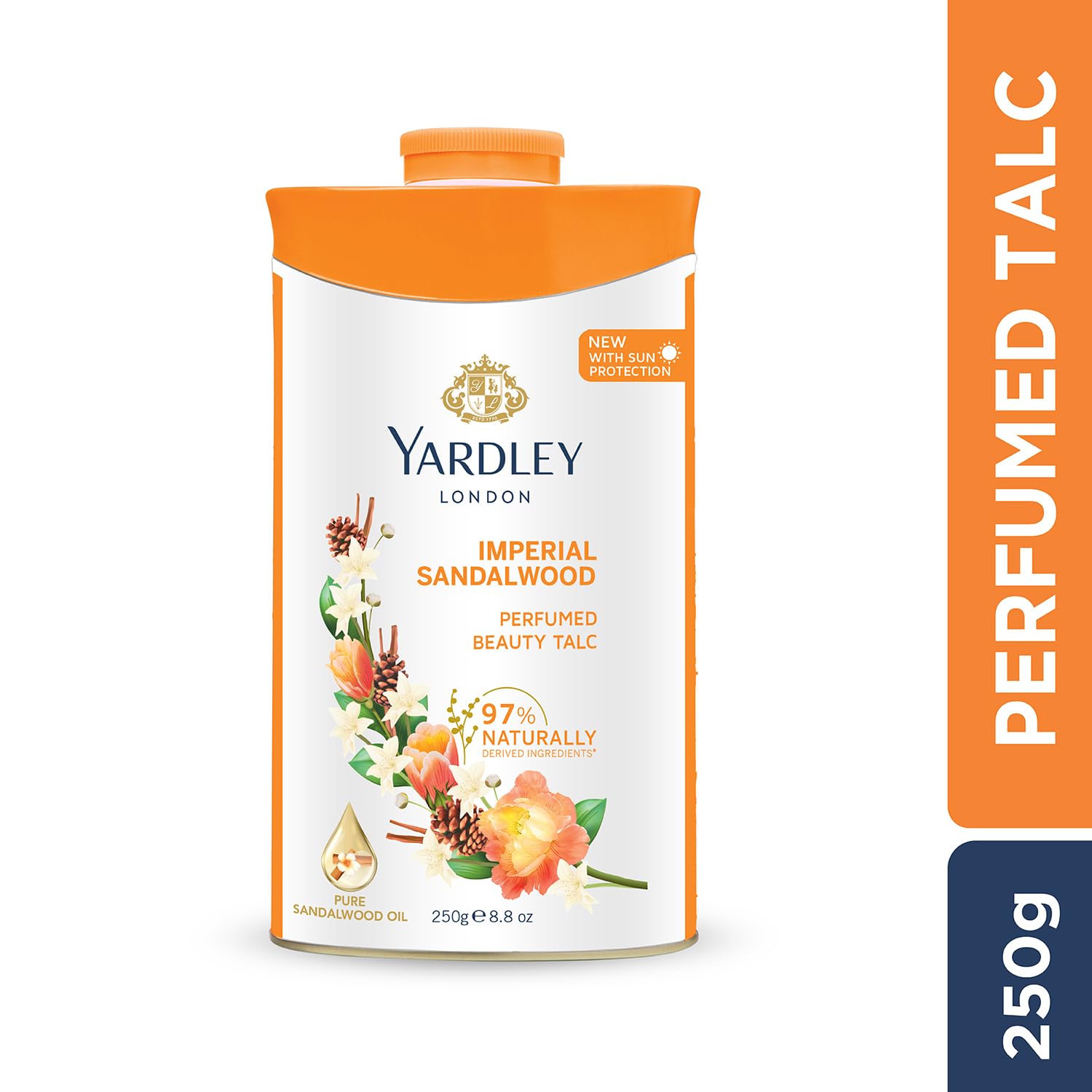 Yardley London - Imperial Sandalwood Talc for Women, 250g powder – view 2