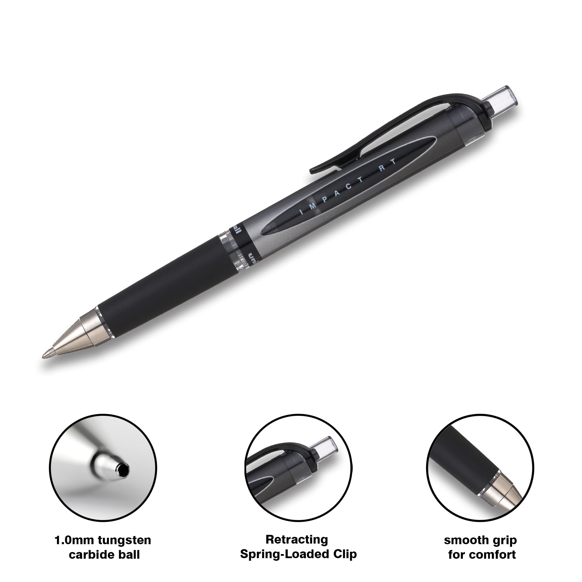 uni-ball Gel Imapct RT UMN-152S 1.0mm Retractable Rollerball Pen – view 2