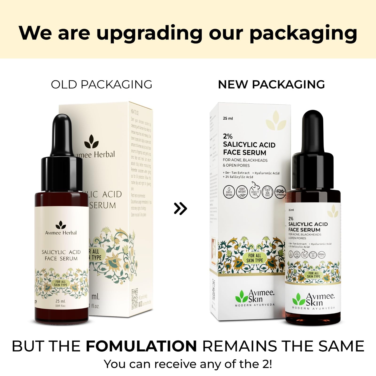 Avimee Herbal 2% Salicylic Acid Face Serum For Acne, Blackheads & Open Pores – view 3