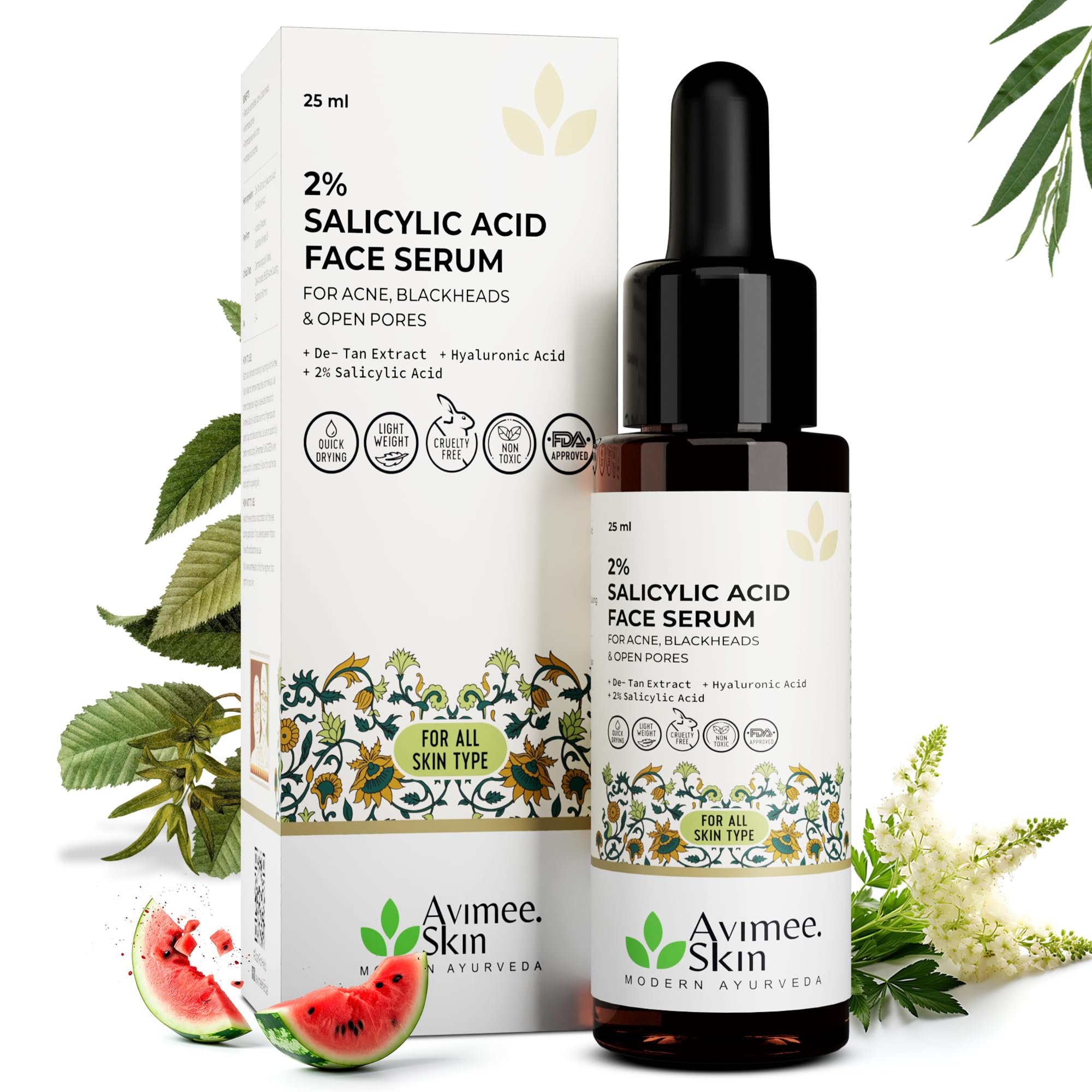 Avimee Herbal 2% Salicylic Acid Face Serum For Acne, Blackheads & Open Pores – view 8