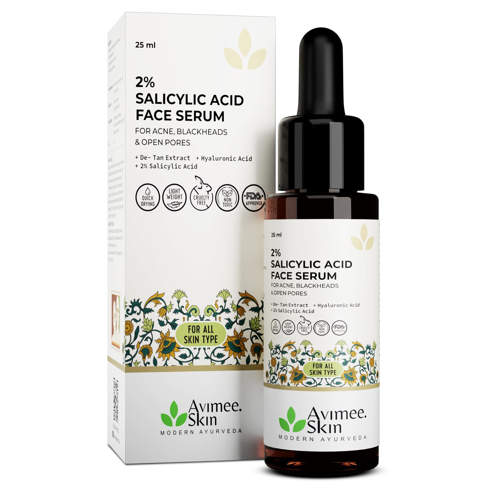Avimee Herbal 2% Salicylic Acid Face Serum For Acne, Blackheads & Open Pores – view 9