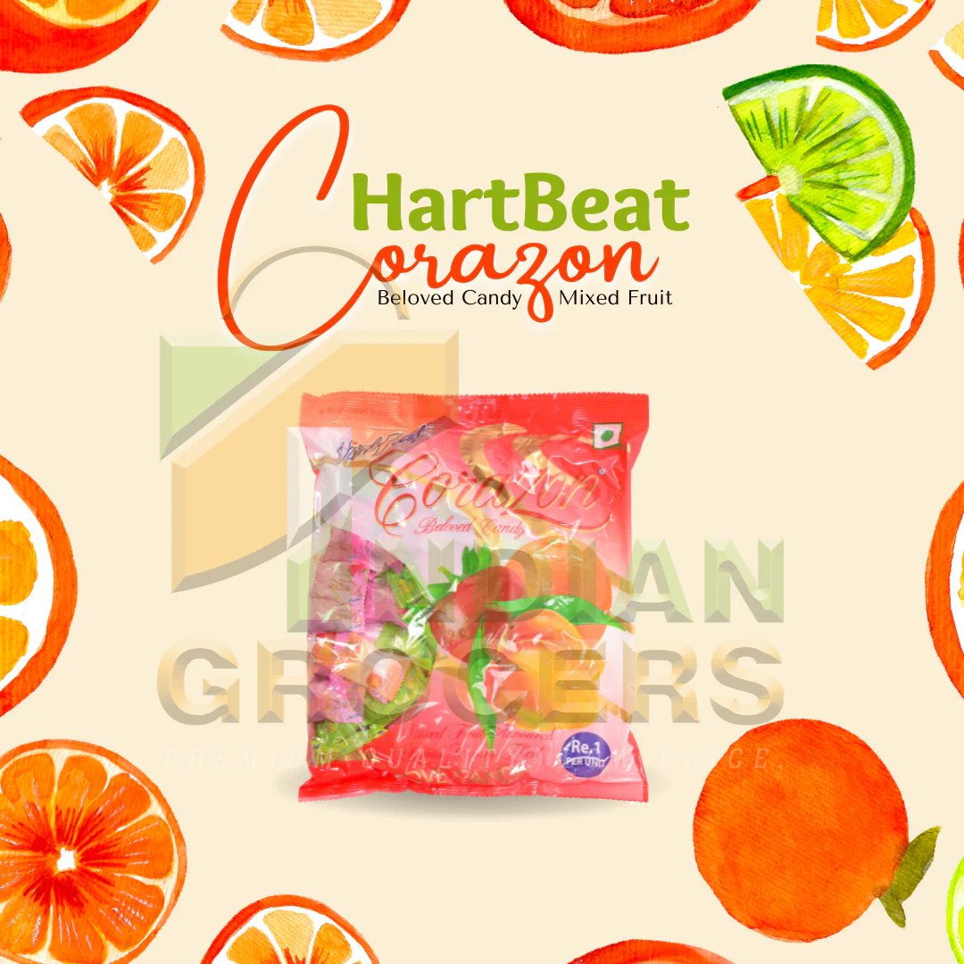 Packet of Heart Beat Corazon beloved mixed fruit candies