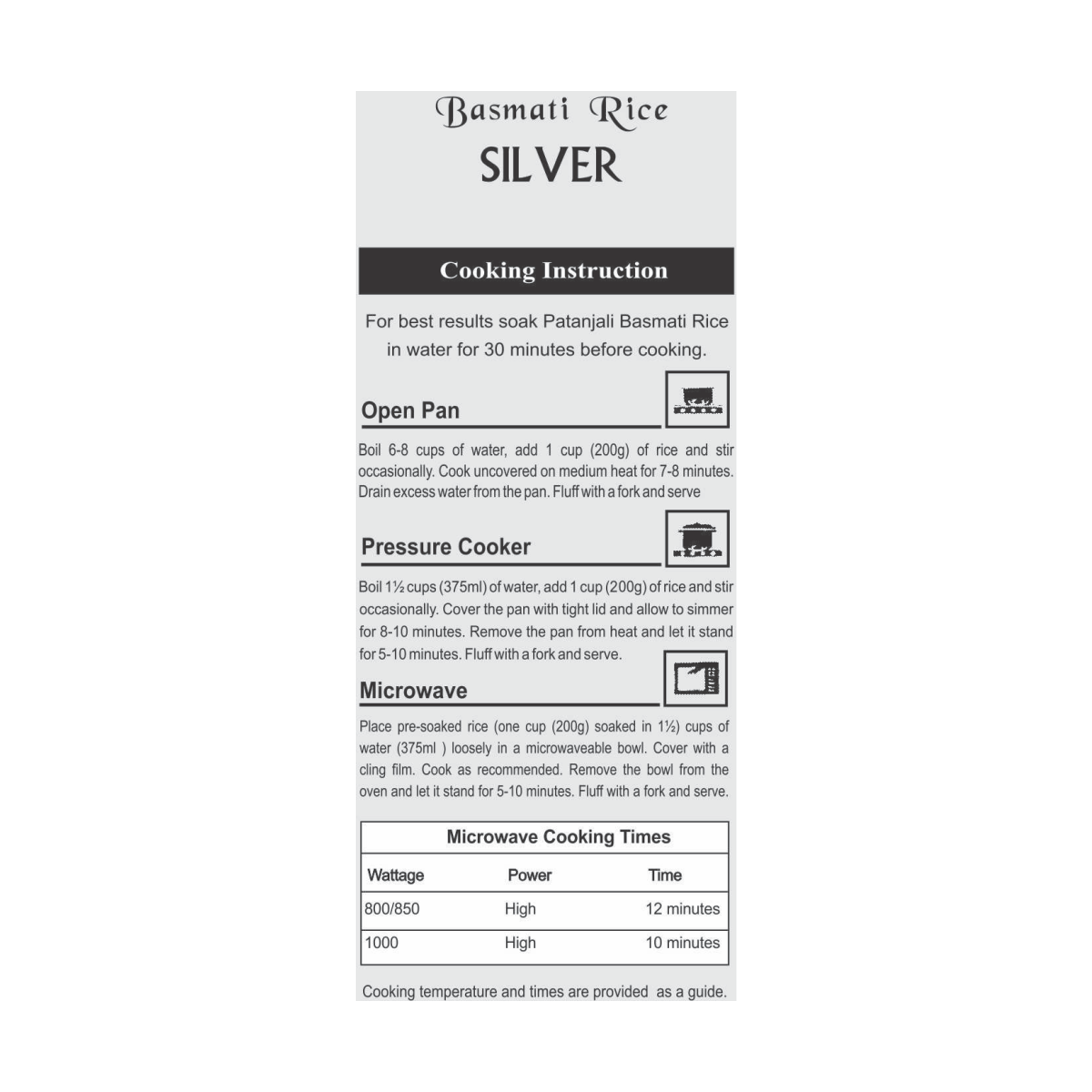 Patanjali Basmati Rice Silver 1 kg – view 6