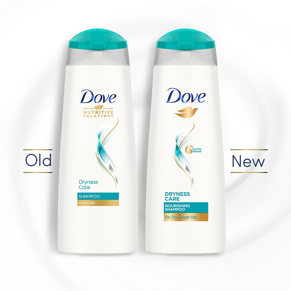Dove Dryness Care Shampoo 340 ml, With Pro-Moisture Complex for Dry Hair & Scalp, Gives Soft, Smooth, Damage Free Hair - Daily Shampoo for Men & Women – view 3