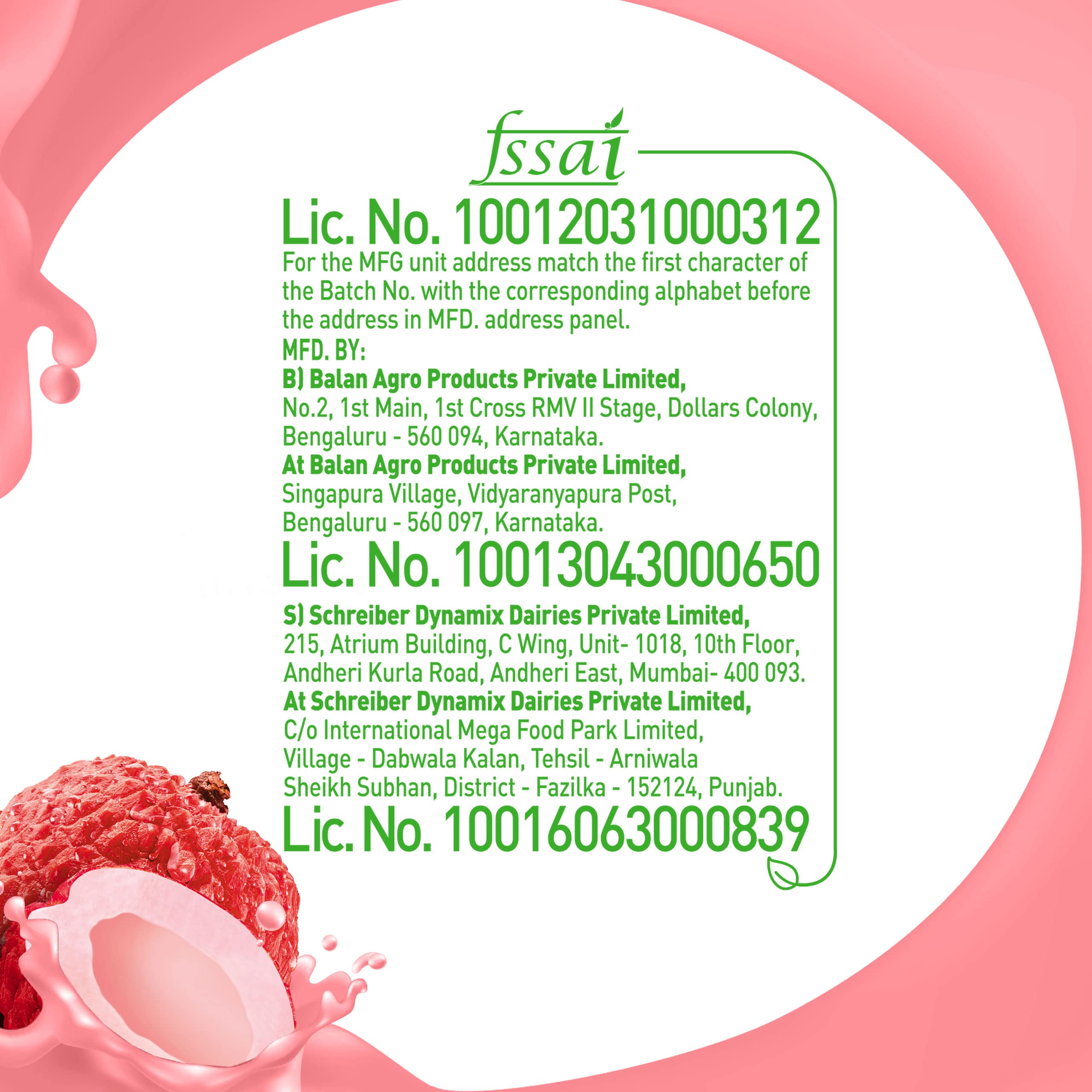 B Natural Litchi, Goodness of Fiber, 1 Litre – view 7