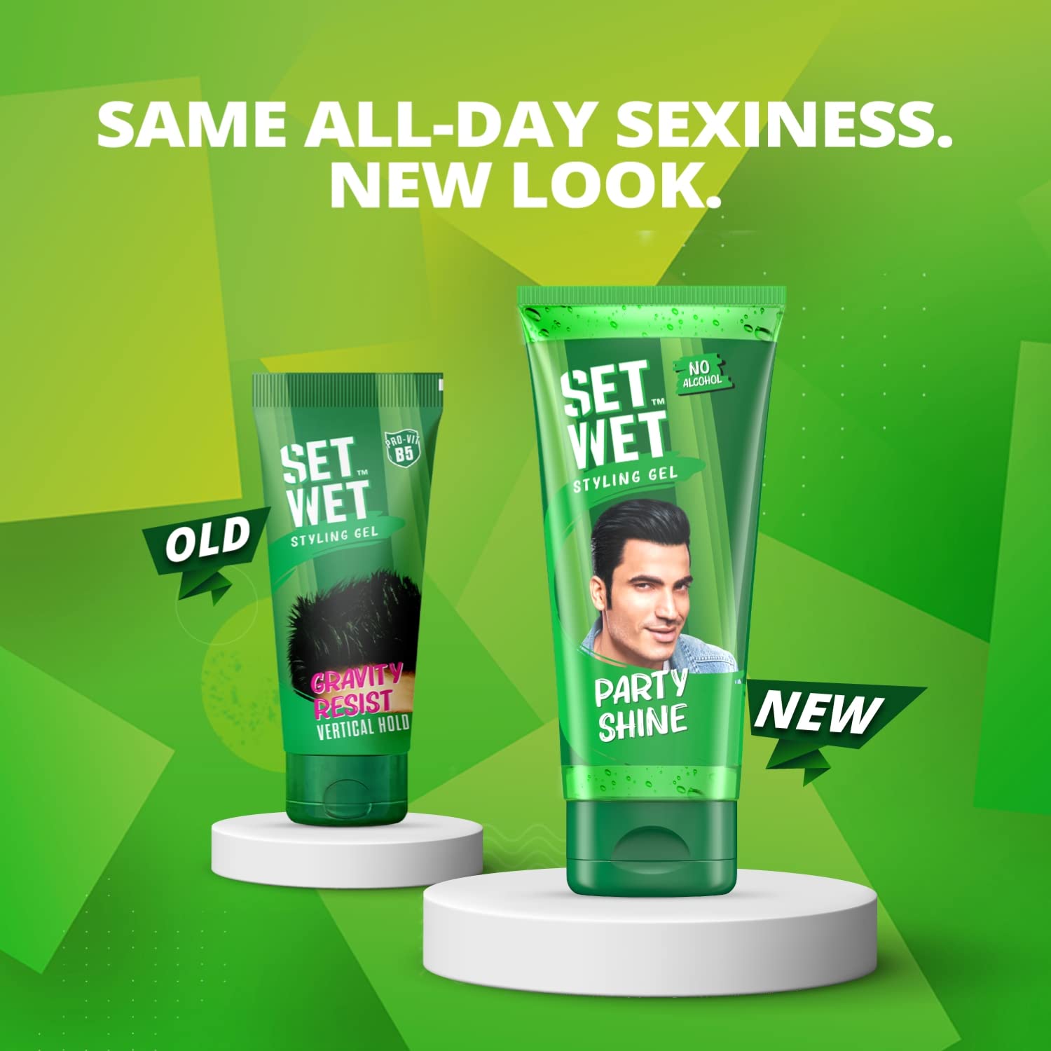 Set Wet Styling Hair Gel for Men - Party Shine, 50gm – view 2