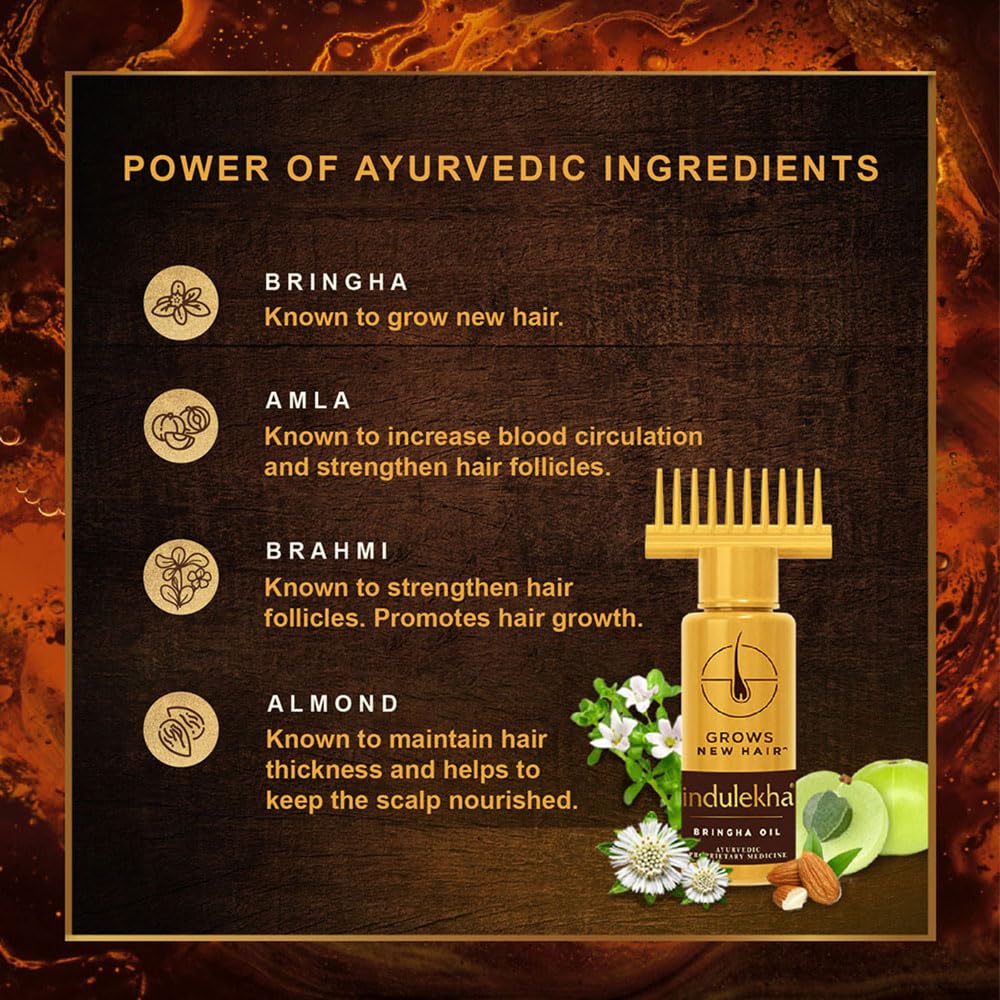 Indulekha Bringha Ayurvedic Hair Oil 100 ml – view 5