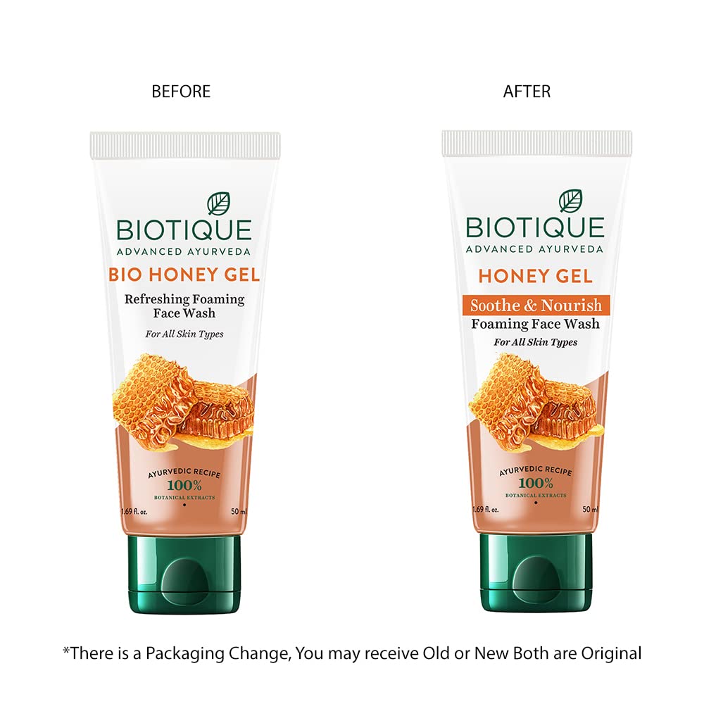 Biotique Honey Gel Soothe & Nourish Foaming Face wash – view 2