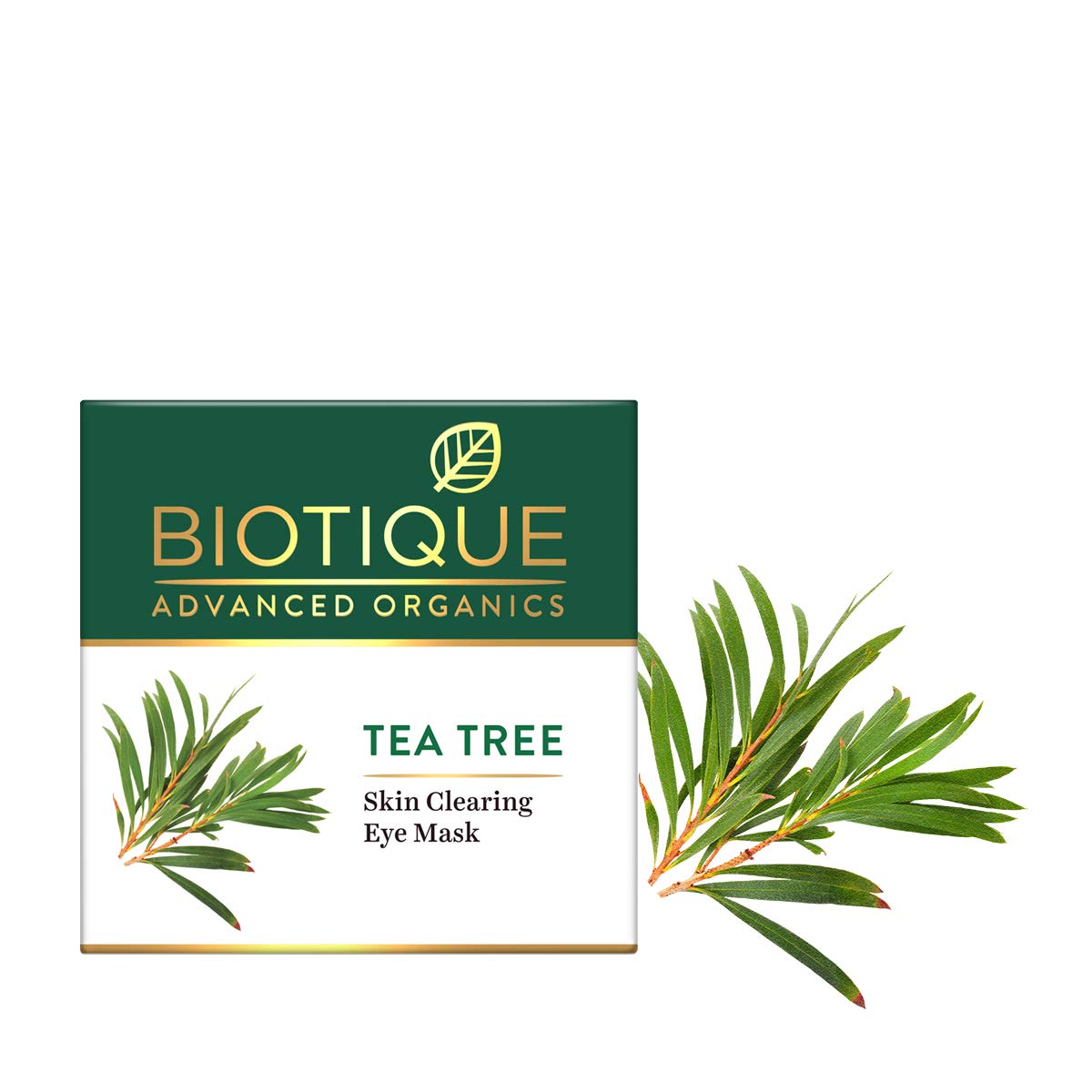 Biotique Tea Tree Skin Clearing Eye Mask, Green, 15 g – view 2