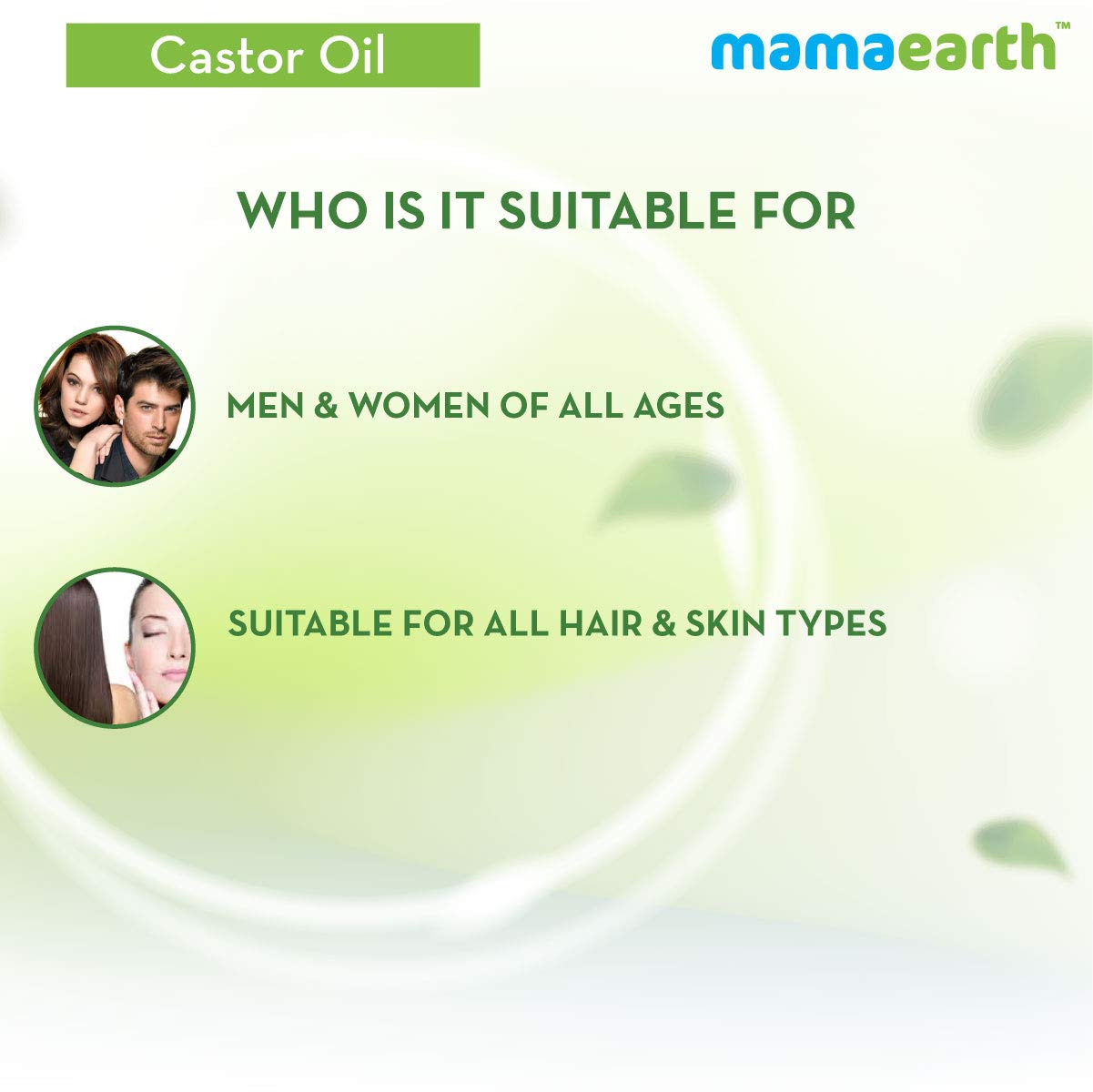 Mamaearth 100% Pure Castor Oil, Cold Pressed, To Support Hair Growth, Good Skin And Strong Nails, 150 Ml – view 5