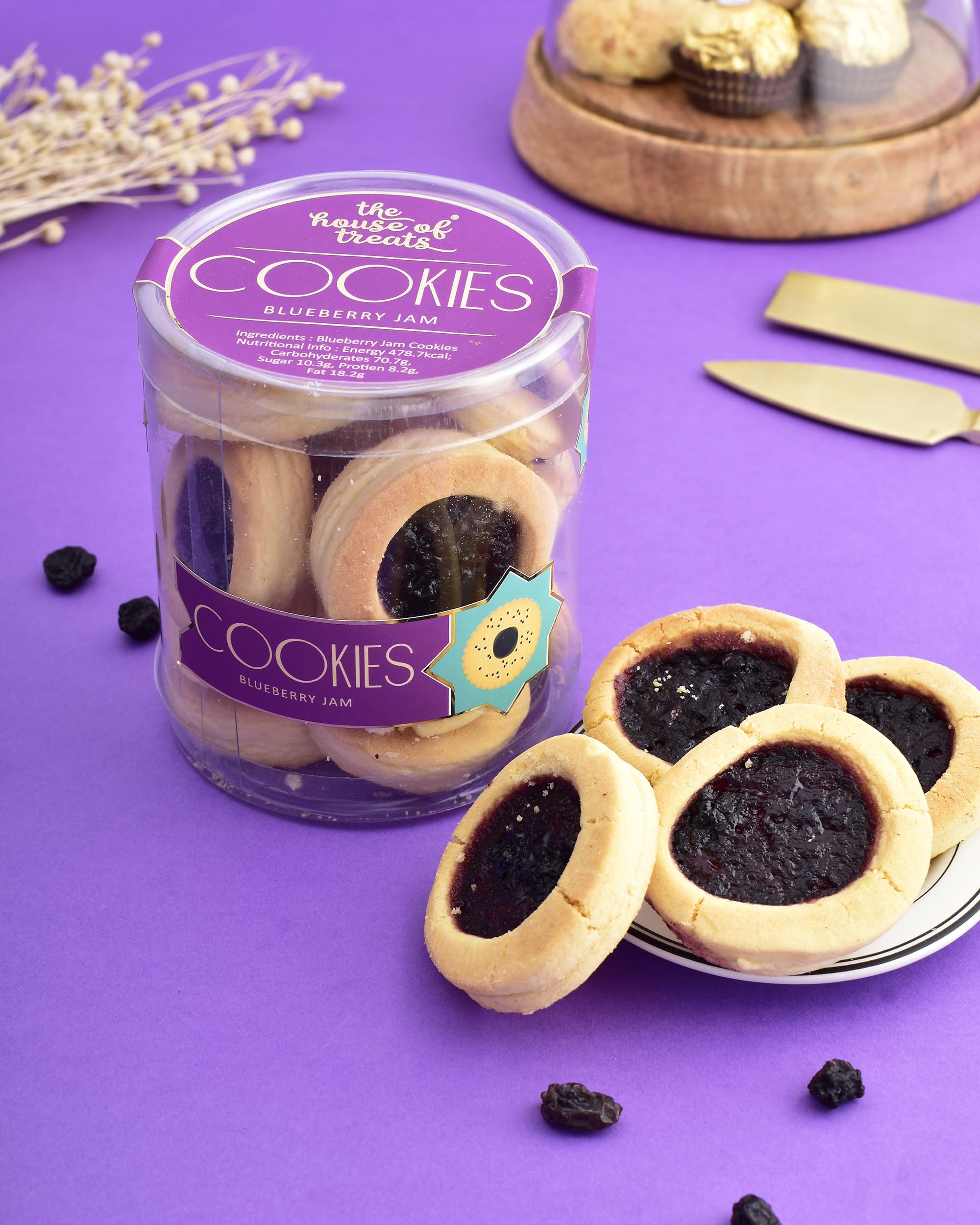 Rakhi Gift Hamper For Brother Rakhi For Brother Set Of 2 Chocolate Cookie Chips And Snacks Rakhi Hamper Rakhi Combo Cheese Sticks Blueberry Honey Cookie Blue Tokai Rakhi Set Of 2 – view 4