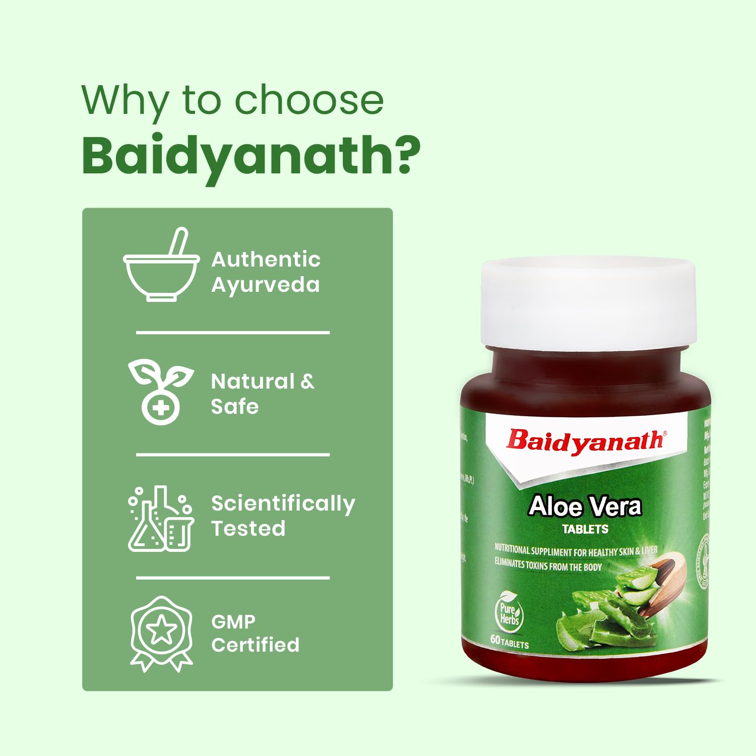 Baidyanath Aloe Vera 60 Tablets – view 6