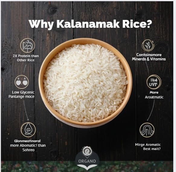 Organo India Gorakhpur Low Glycemic Kala namak Rice Gold (Ancient) – view 4