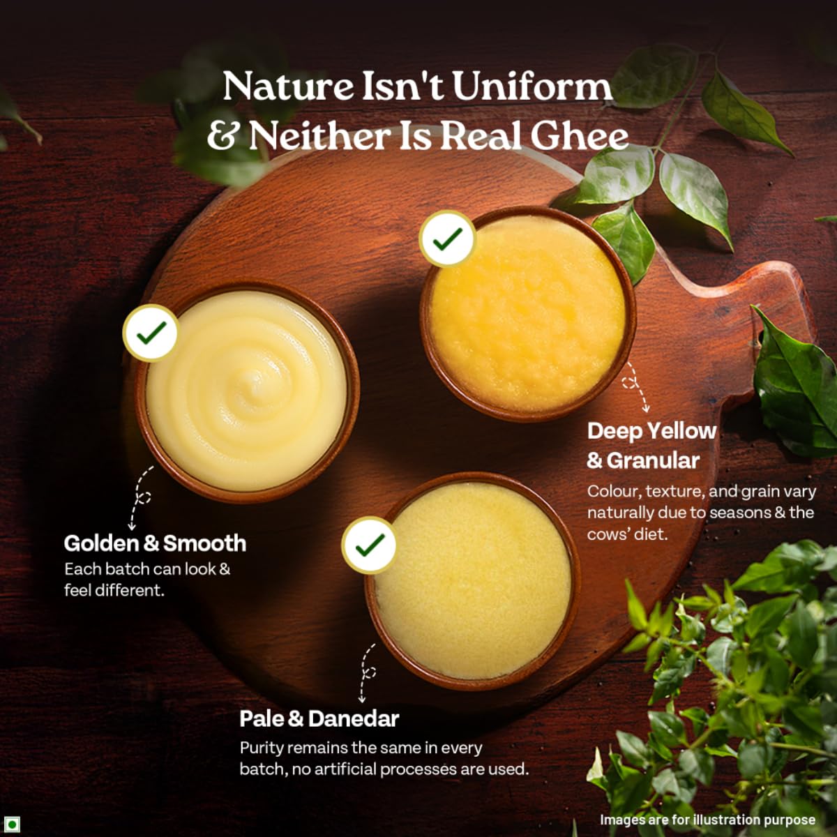A TATA Product - Organic India Pure Cow Ghee, 500ml, Lab Tested on 600+ Parameters, Certified Organic, Glass Bottle, Sourced from Organically Fed Cows, Authentic Taste, Rich in Healthy Fat – view 5
