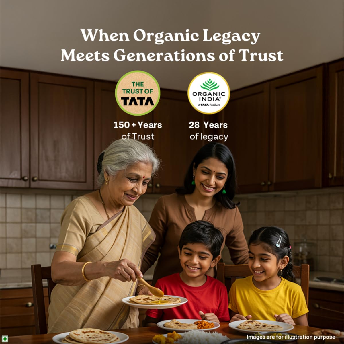A TATA Product - Organic India Pure Cow Ghee, 500ml, Lab Tested on 600+ Parameters, Certified Organic, Glass Bottle, Sourced from Organically Fed Cows, Authentic Taste, Rich in Healthy Fat – view 6
