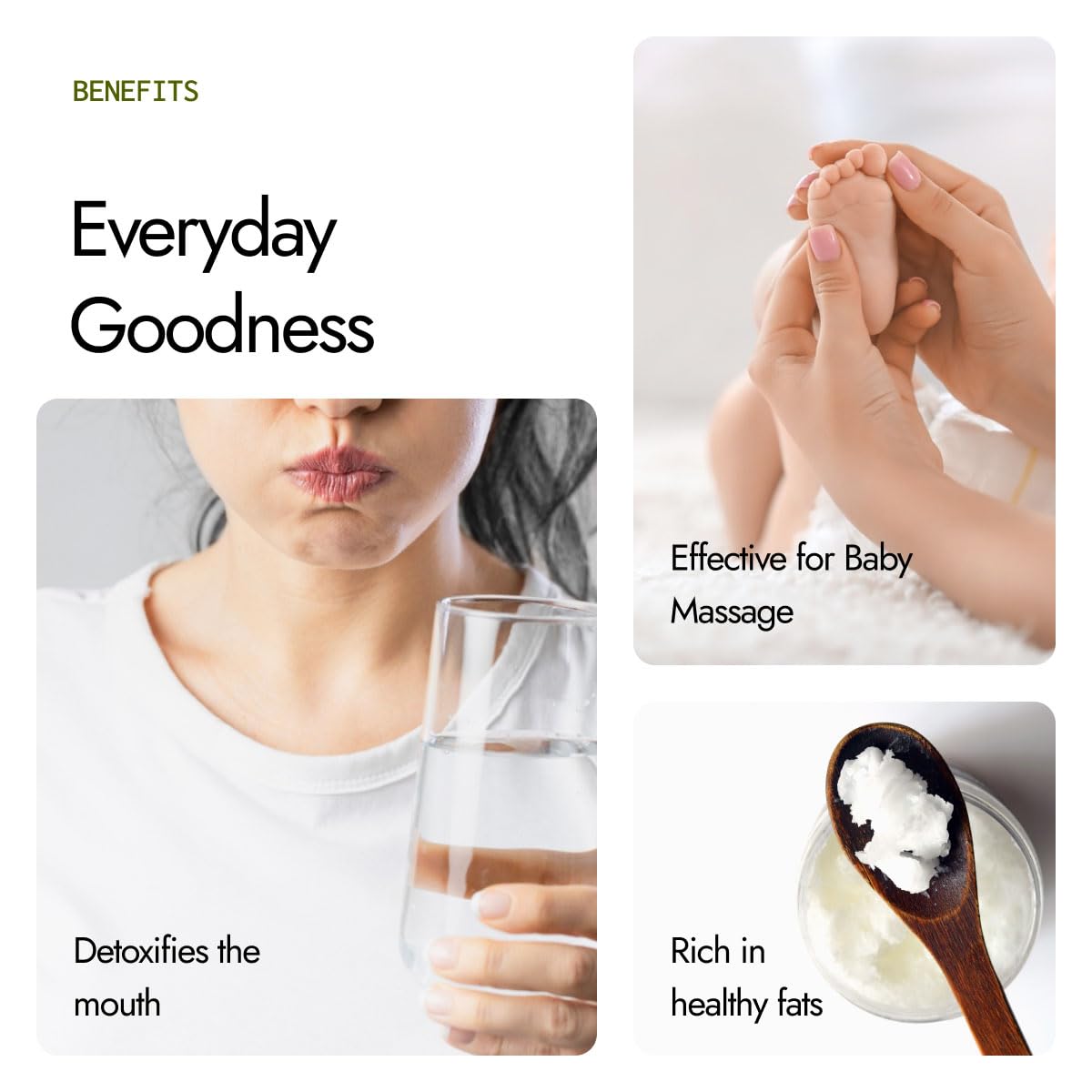 Kapiva Virgin Cold-Pressed Coconut Oil 500ml – view 3