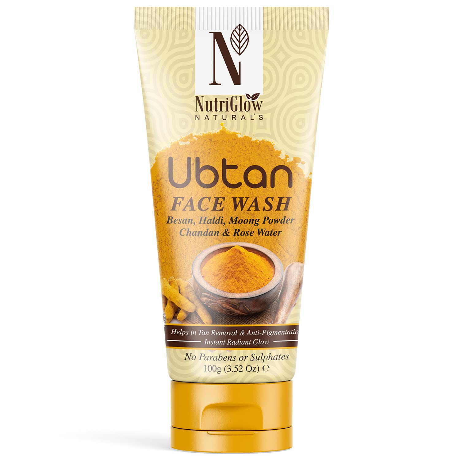 Cream ubtan face wash tube for all skin types by NutriGlow