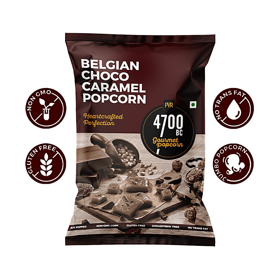 4700BC Belgian Choco Caramel Popcorn - Crunchy, Gluten Free 60 g – view 6