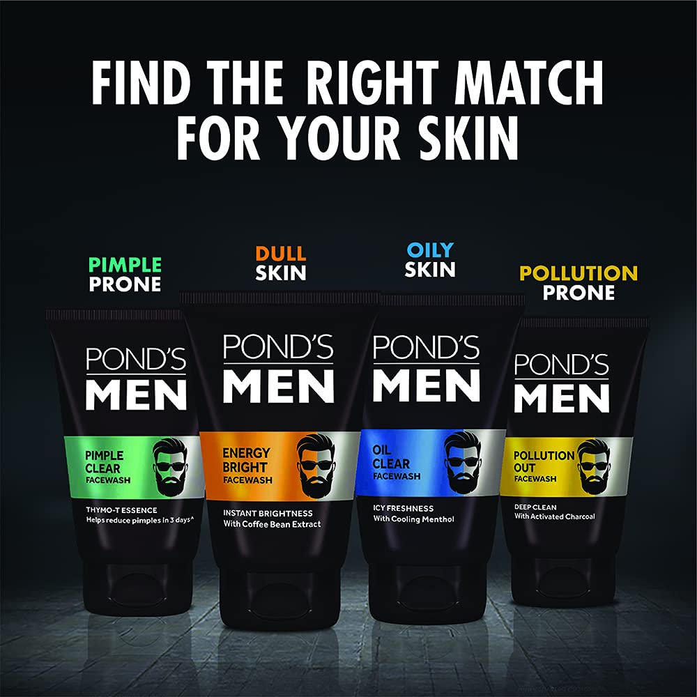 Pond's Men Energy Bright Anti-Dullness Facewash With Coffee Bean, 50 g – view 6