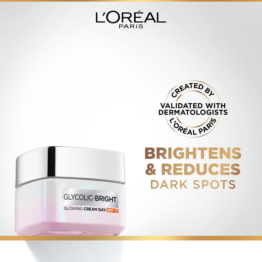 L'Oreal Paris Glycolic Bright Day Cream with SPF 17, 50ml – view 2
