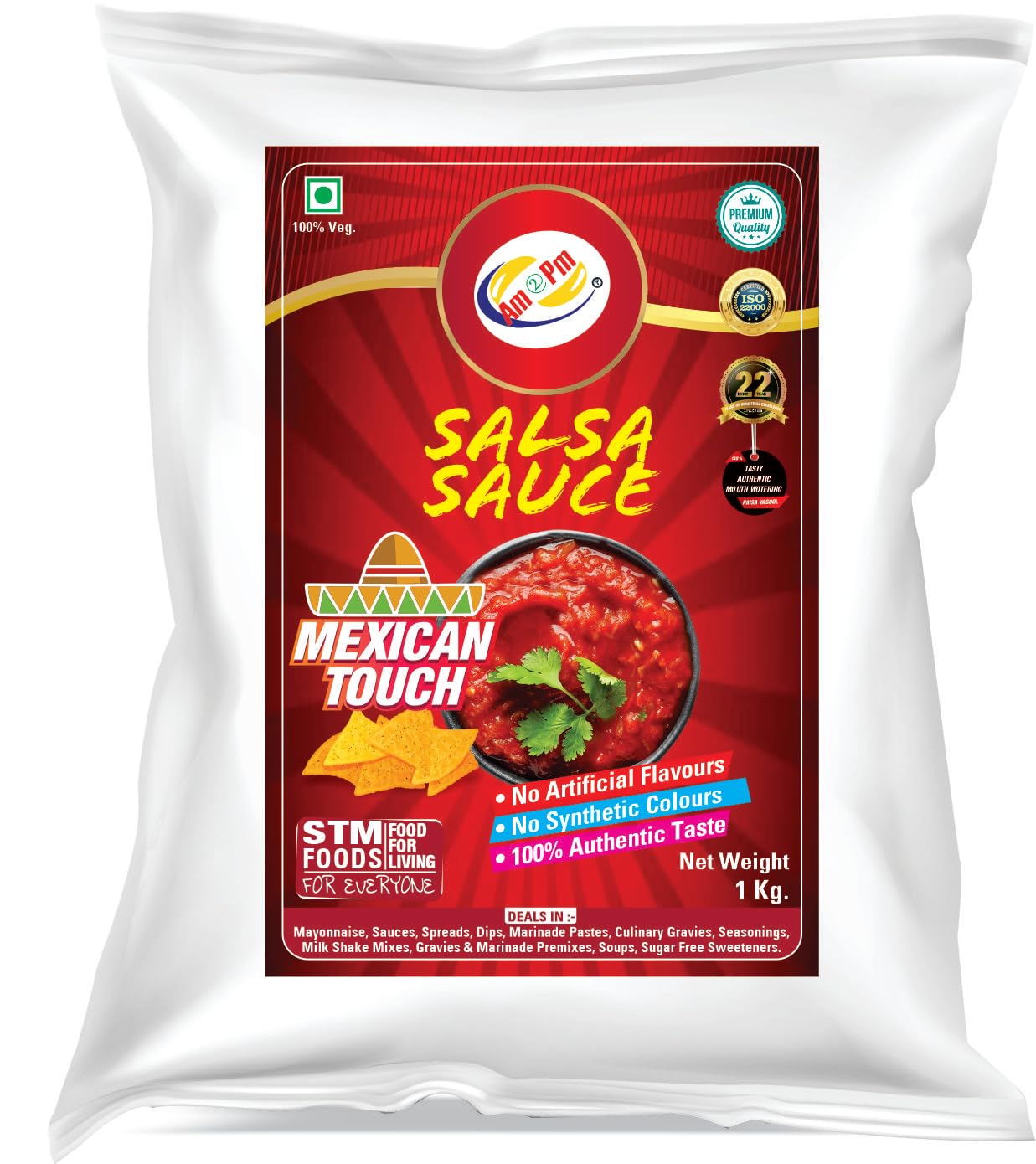 Sweet spicy tangy Mexican salsa sauce dip 1 kg