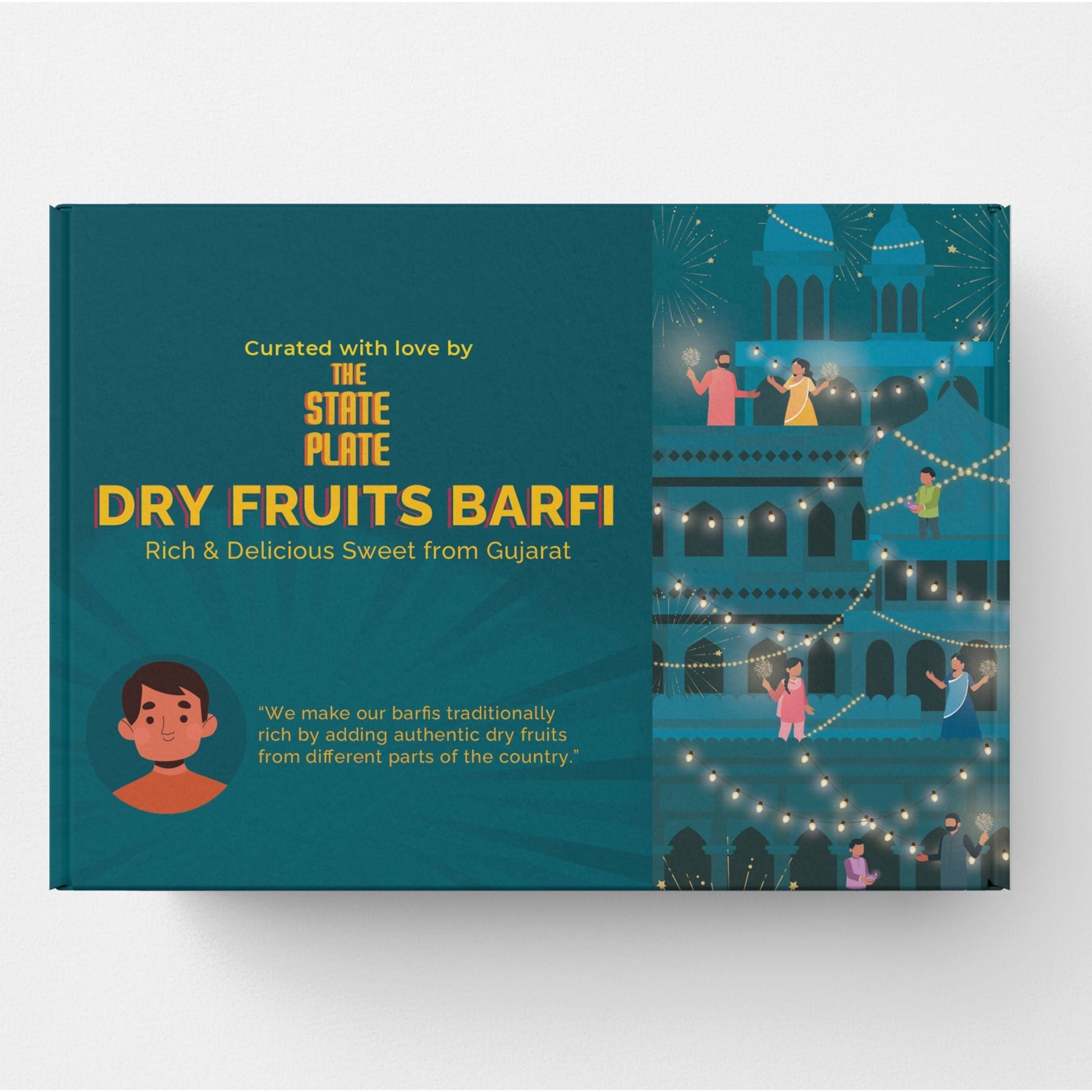 Gujarat's Famous Dry Fruits Barfi-250gm – view 2
