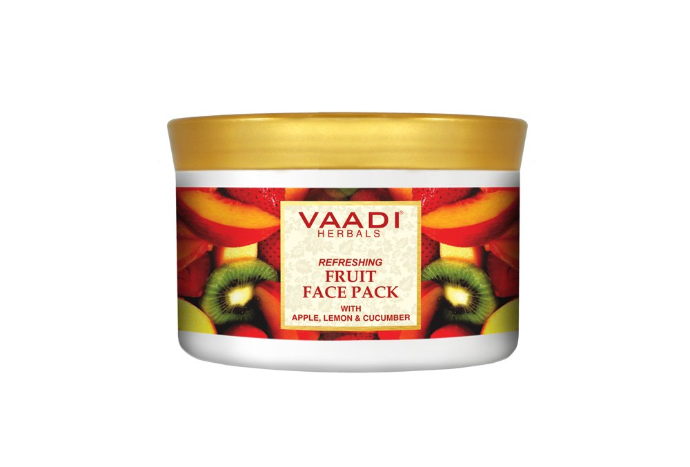 Vaadi Herbals Refreshing Fruit Face Pack, Apple Lemon and Cucumber, 600g – view 2