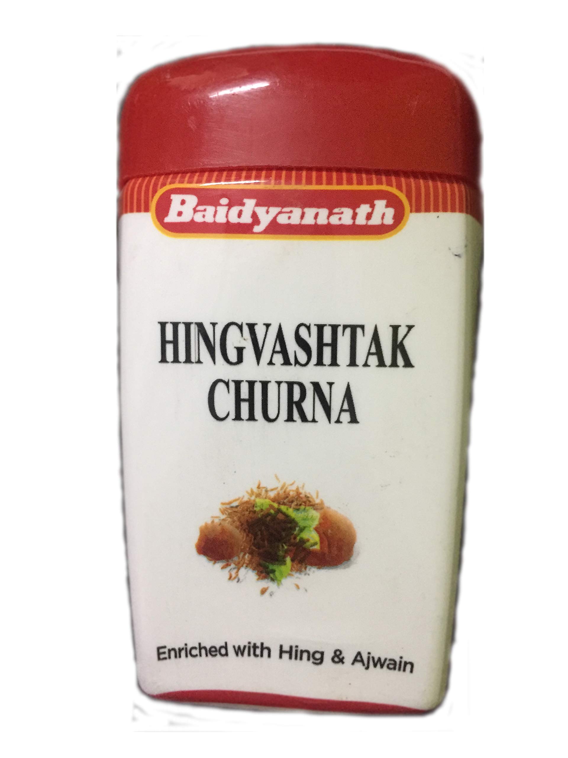 Front pack of Baidyanath Hingvashtak Churna powder 60 g