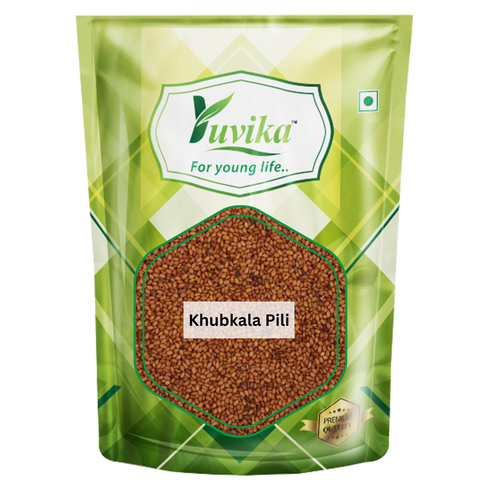 Front pack of Yuvika Khubkala Pili seeds 100 g