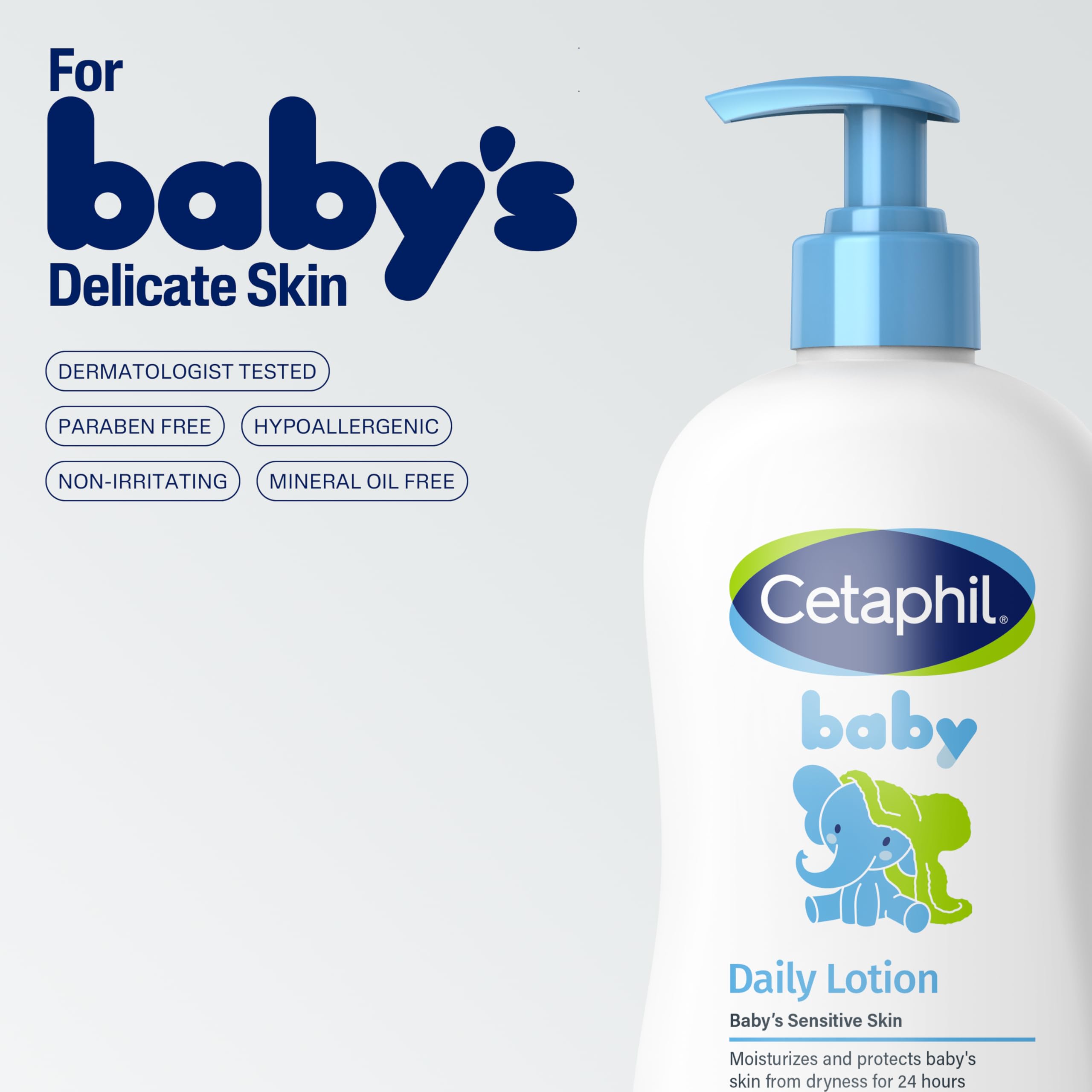 Cetaphil Baby Daily Lotion With Organic Calendula - (400ml) – view 5