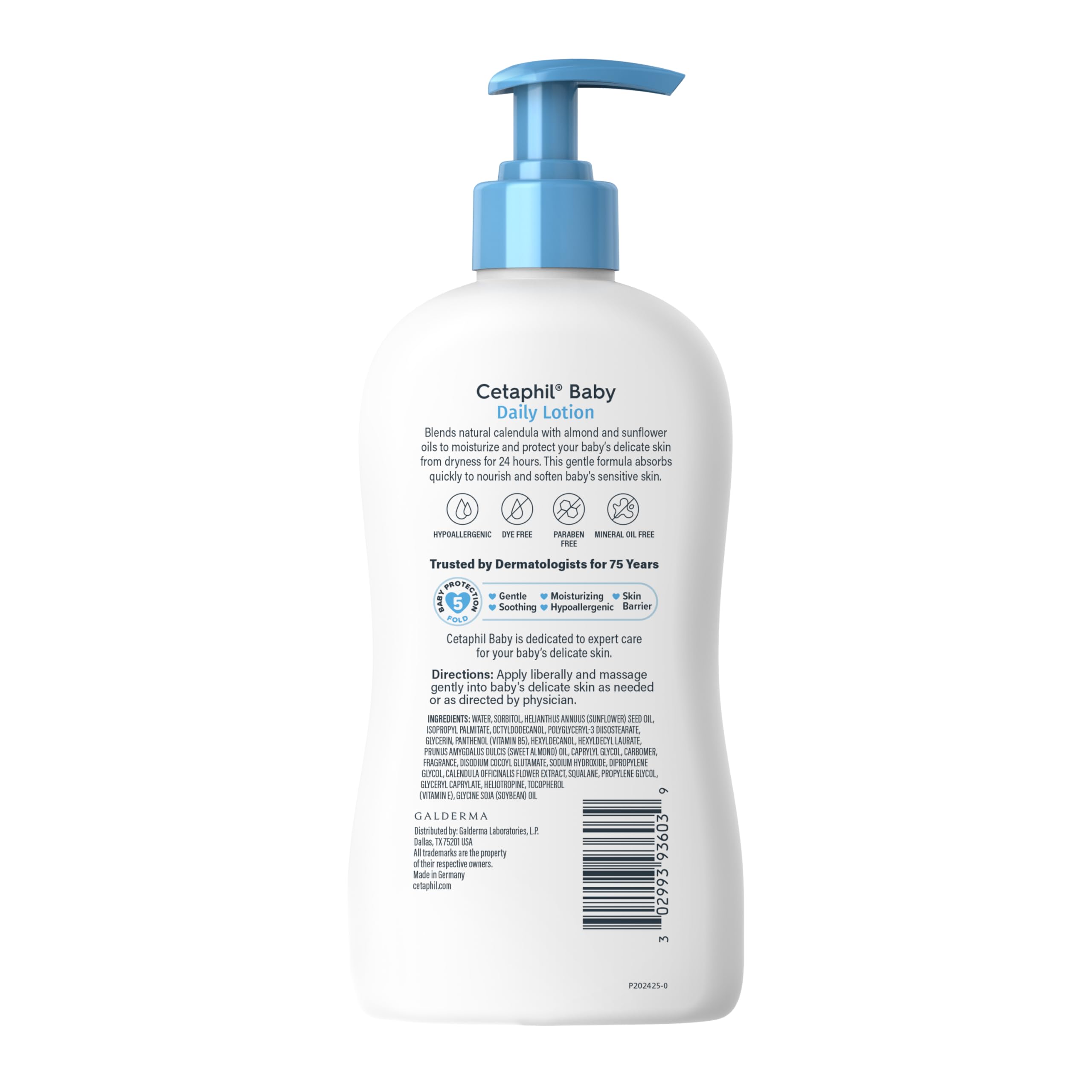 Cetaphil Baby Daily Lotion With Organic Calendula - (400ml) – view 9