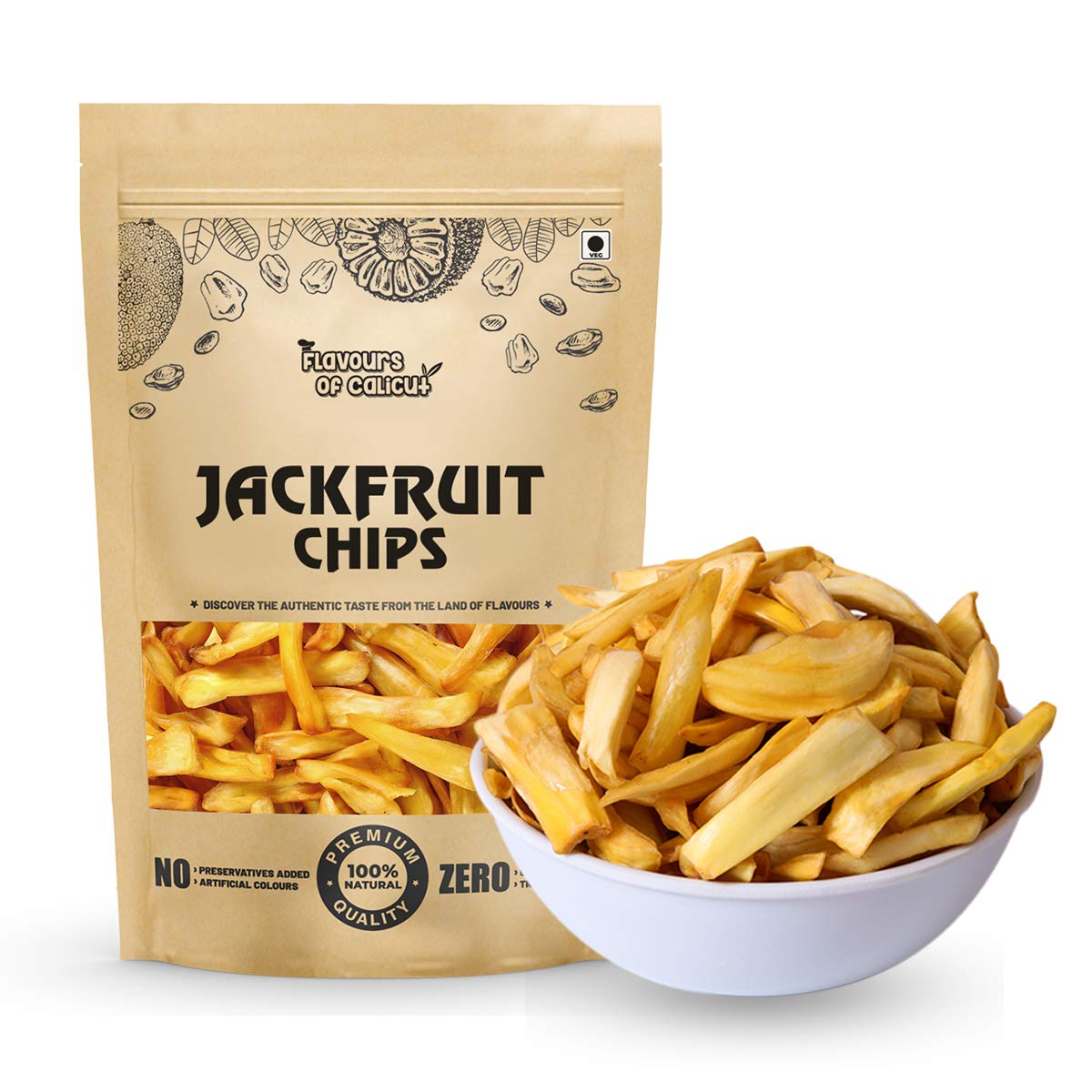 Flavours of Calicut - Kerala Jackfruit (Chakka) Chips, 500g – view 3