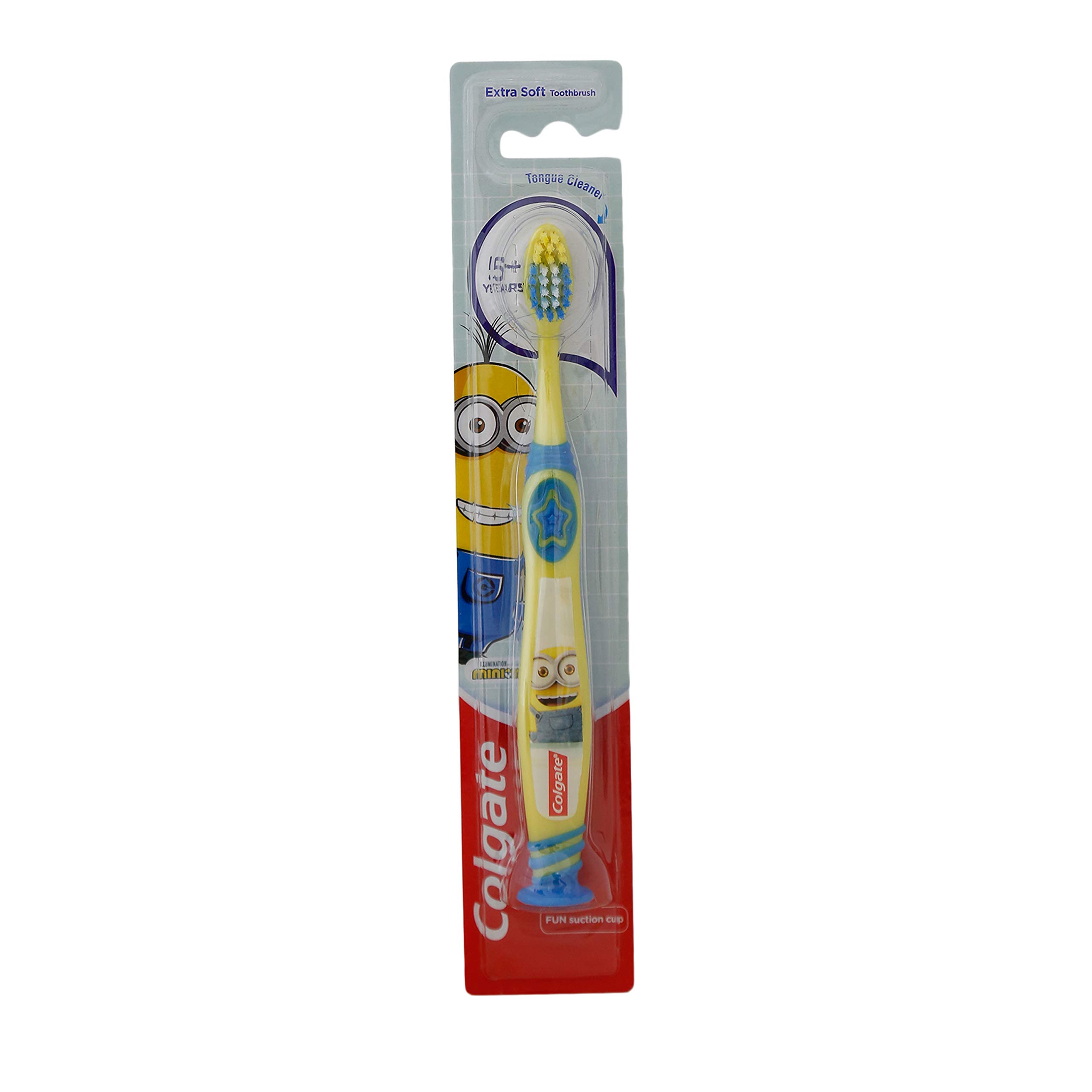 Colgate Minions yellow kids toothbrush with soft nylon bristles