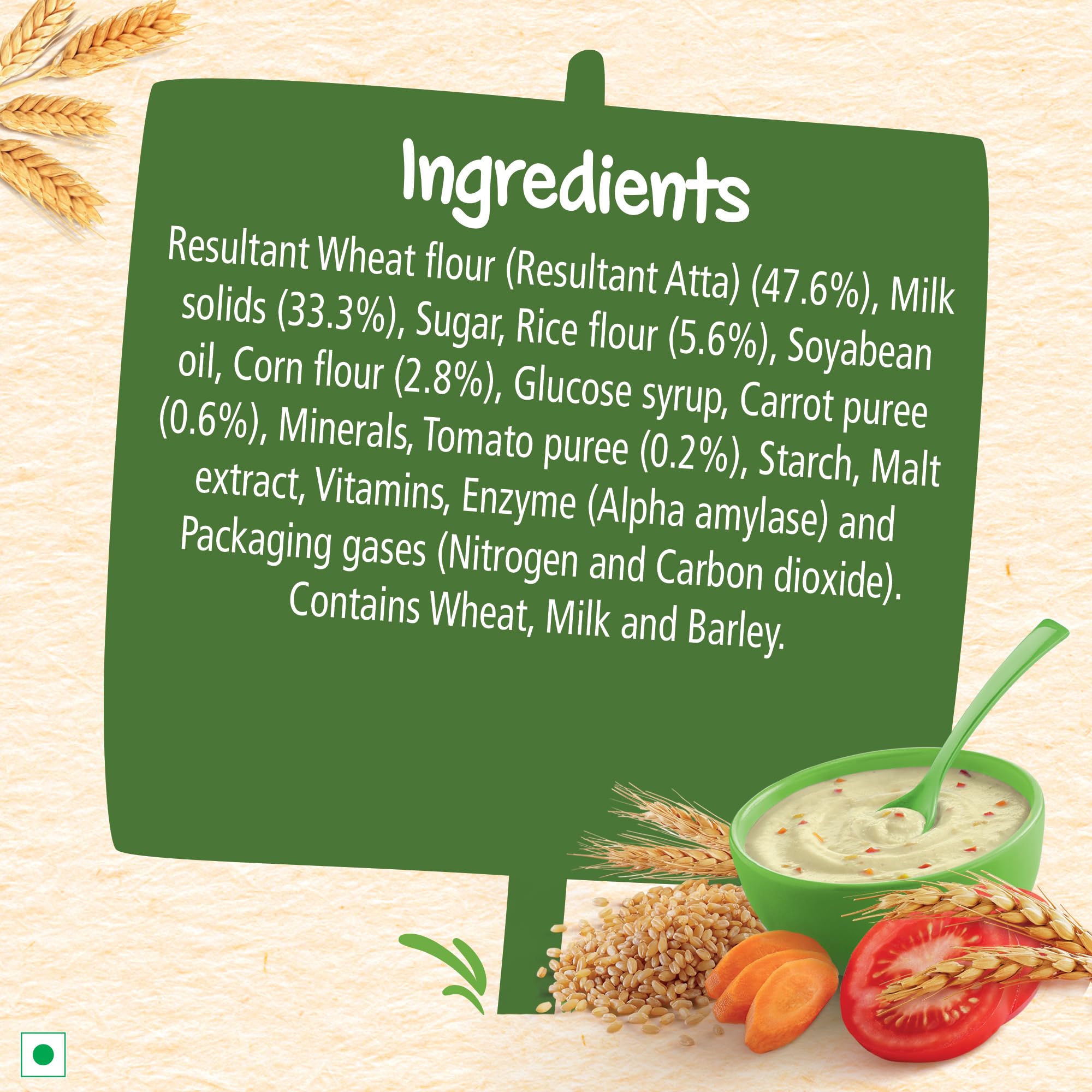 Nestle Cerelac Baby Cereal with Milk , Wheat - Rice Mixed Veg , From 10 to 24 Months , Stage 3, Source of Iron & Protein , 300g – view 3