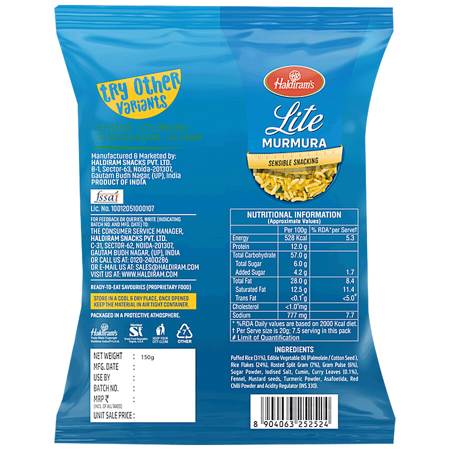 Haldiram's Lite Murmura Namkeen 150 g – view 2