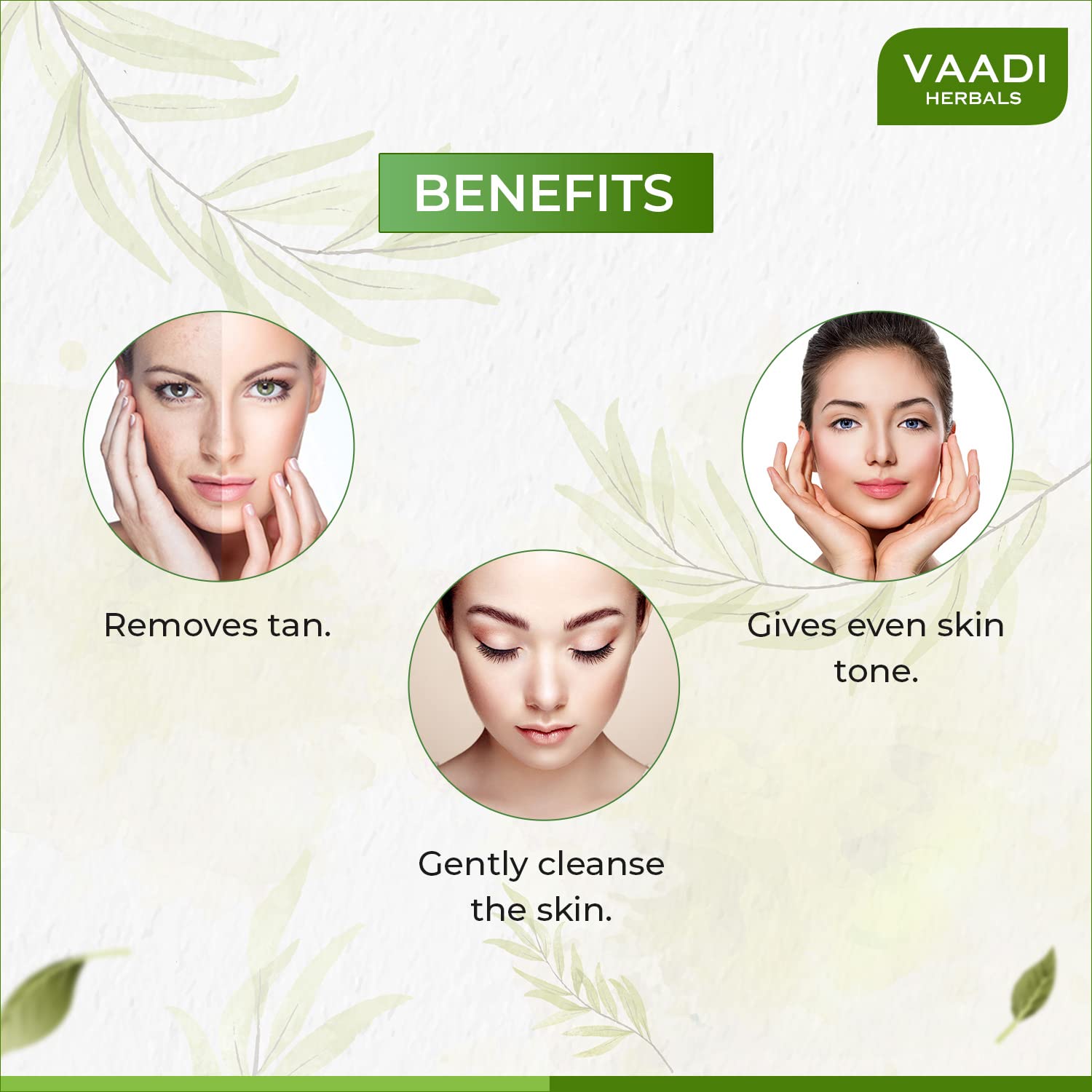 Vaadi Herbals Skin Lightening Fruit Cleansing Cream, 50g – view 3